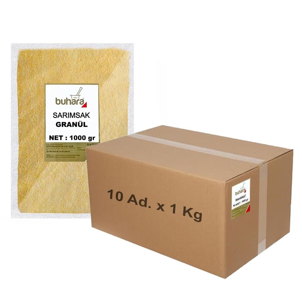 BUHARA TOPTAN SARIMSAK GRANÜL 1 KG x 10 Ad - 10 KG - BUHARA