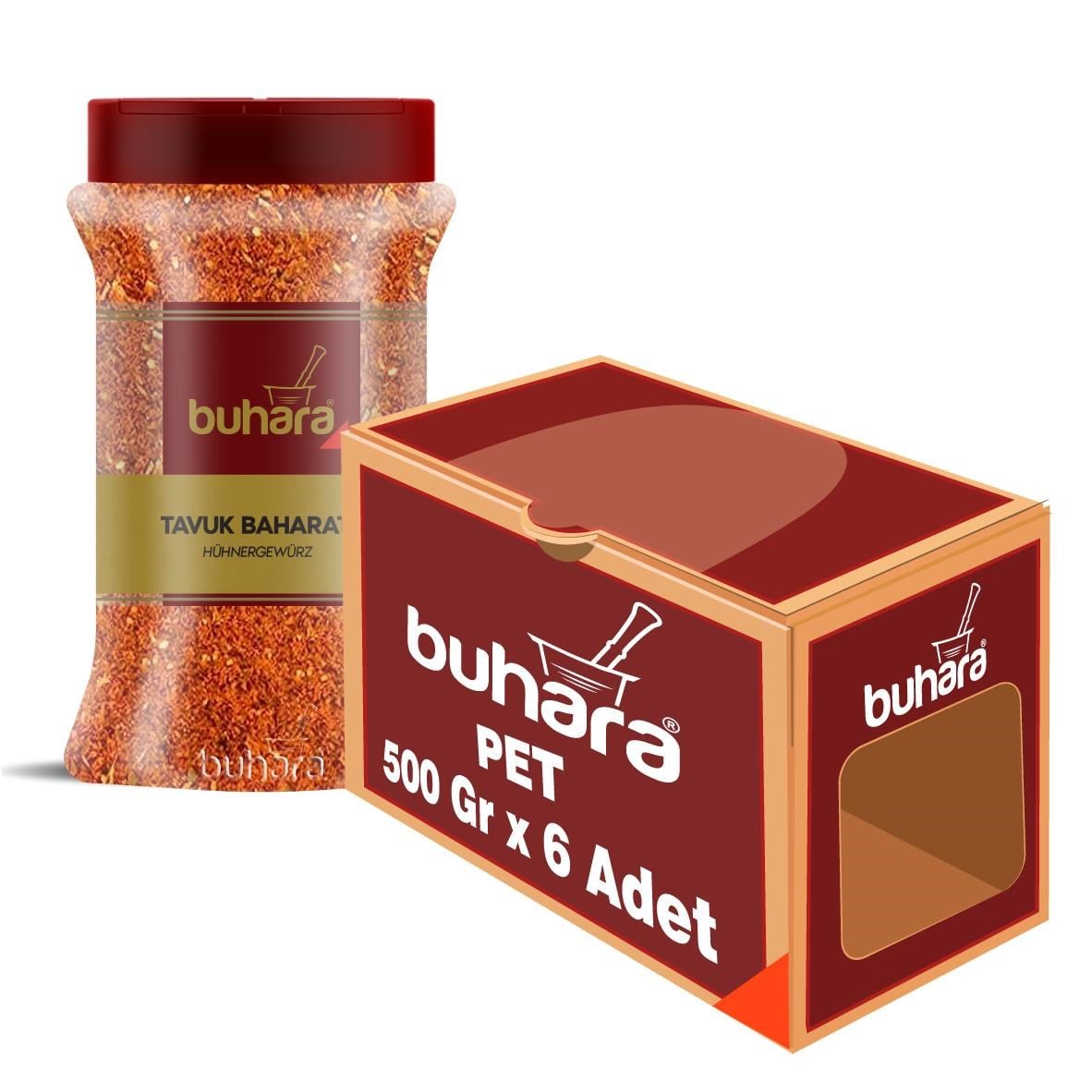 BUHARA TOPTAN TAVUK BAHARATI 700 GR x 6 Ad. PET - BUHARA