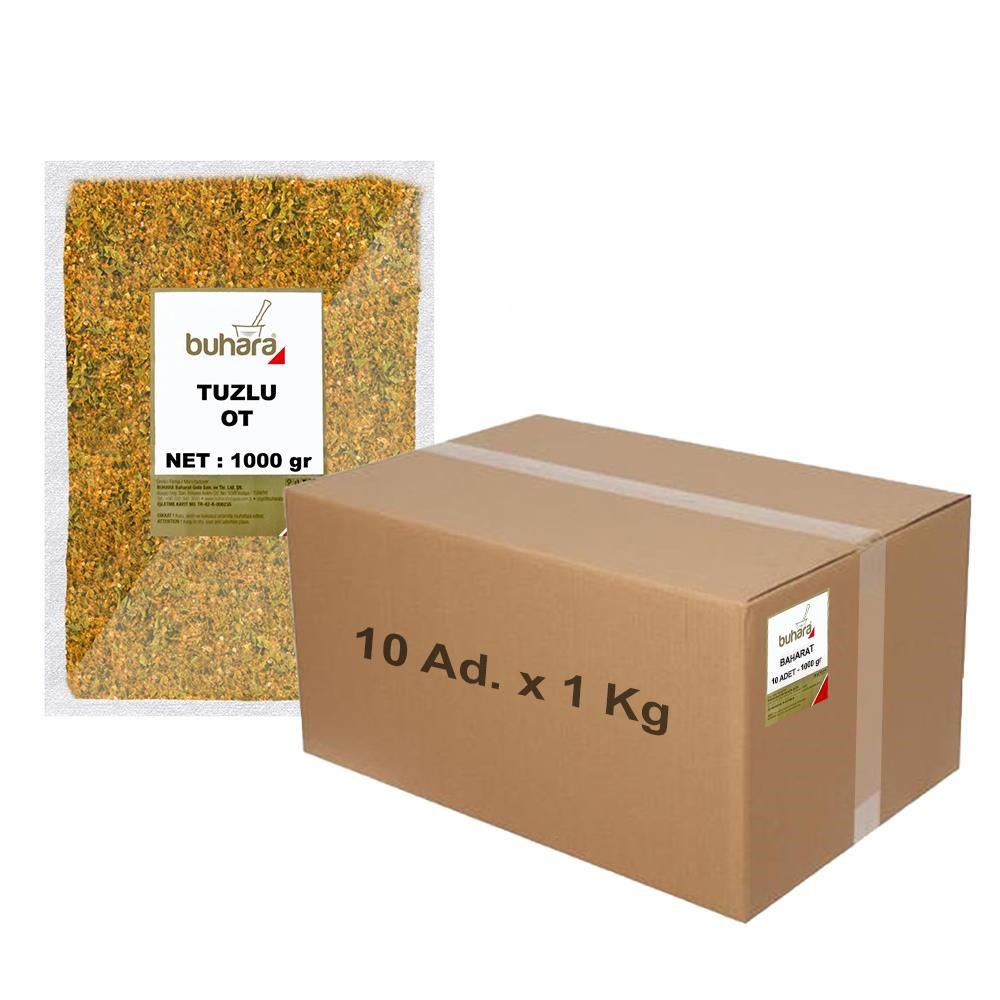 BUHARA TOPTAN TUZLU OT 1 KG x 10 Ad - 10 KG - BUHARA
