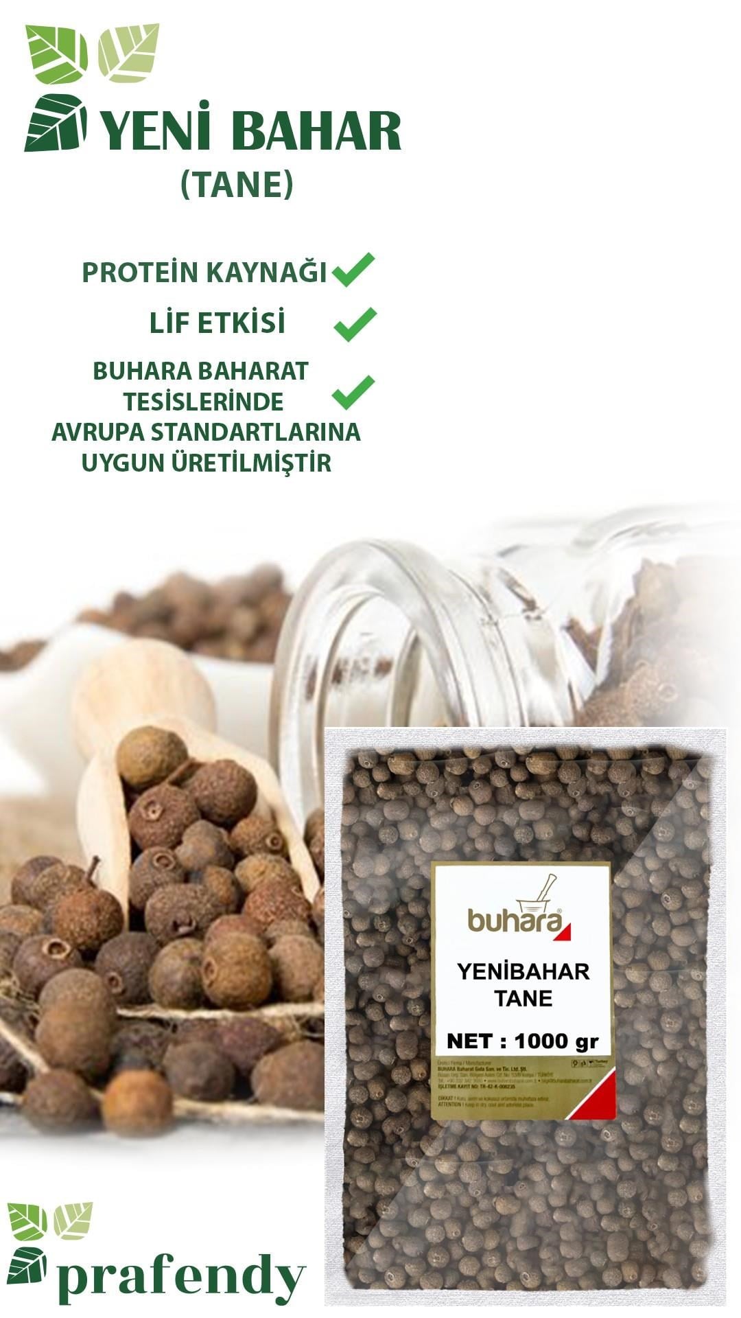 BUHARA TOPTAN YENİ BAHAR TANE 1 KG x 10 Ad - 10 KG - BUHARA