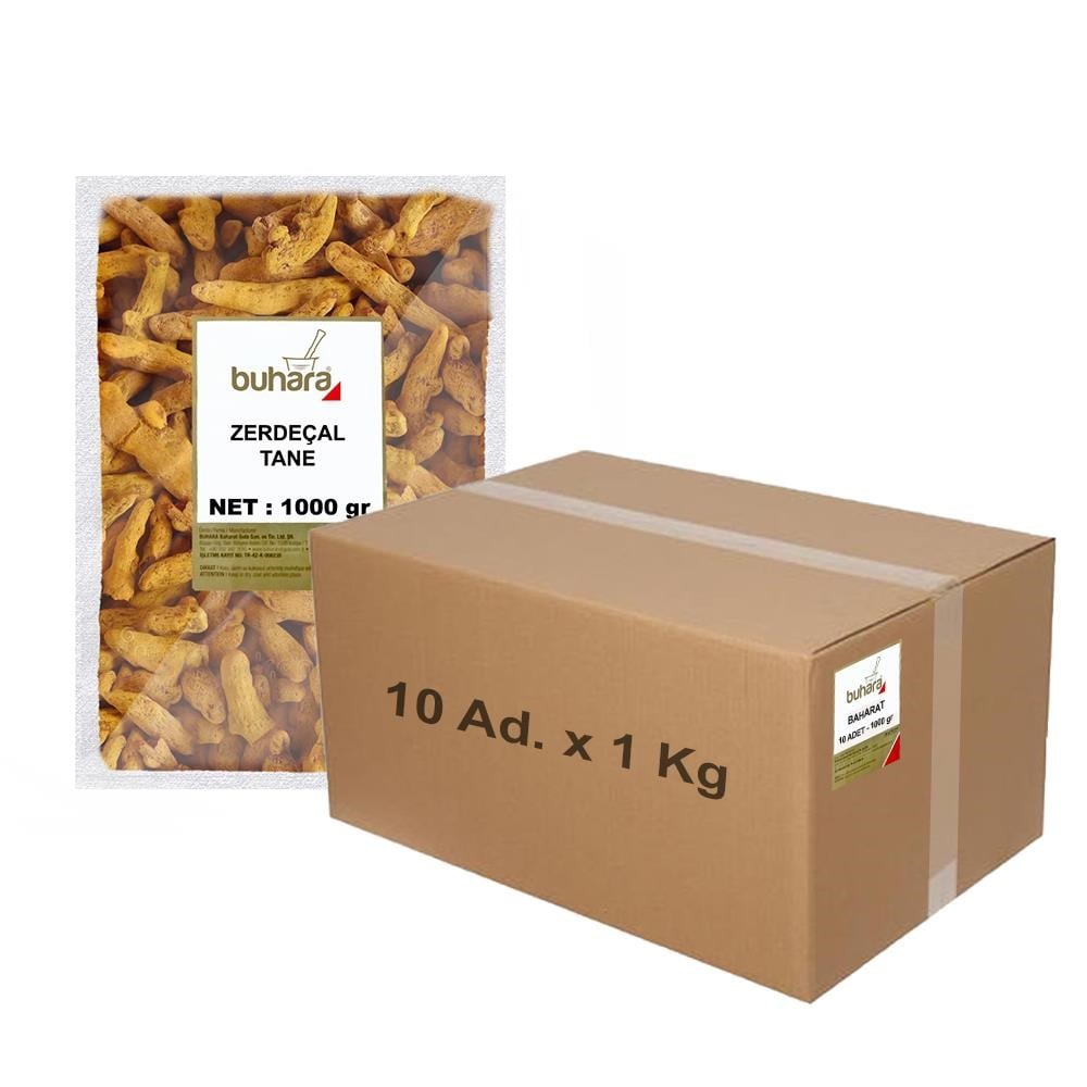 BUHARA TOPTAN ZERDEÇAL TANE 1 KG x 10 Ad - 10 KG - BUHARA