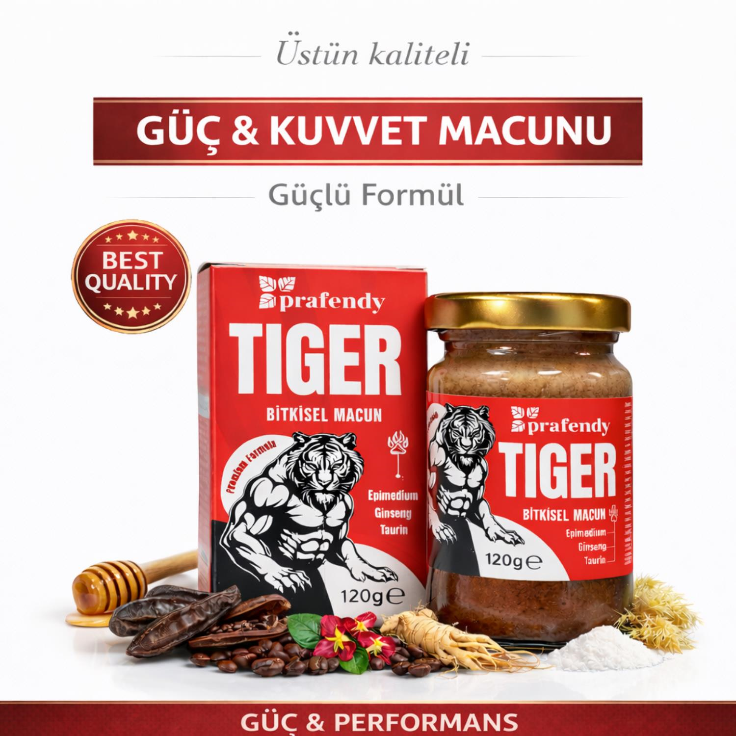 PRAFENDY TIGER BİTKİSEL MACUN 120 g - PRAFENDY