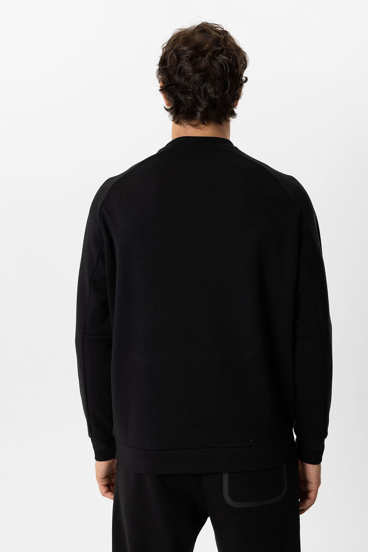 BİSİKLET YAKA KANGRU CEPLİ REGULAR FIT  SWEAT