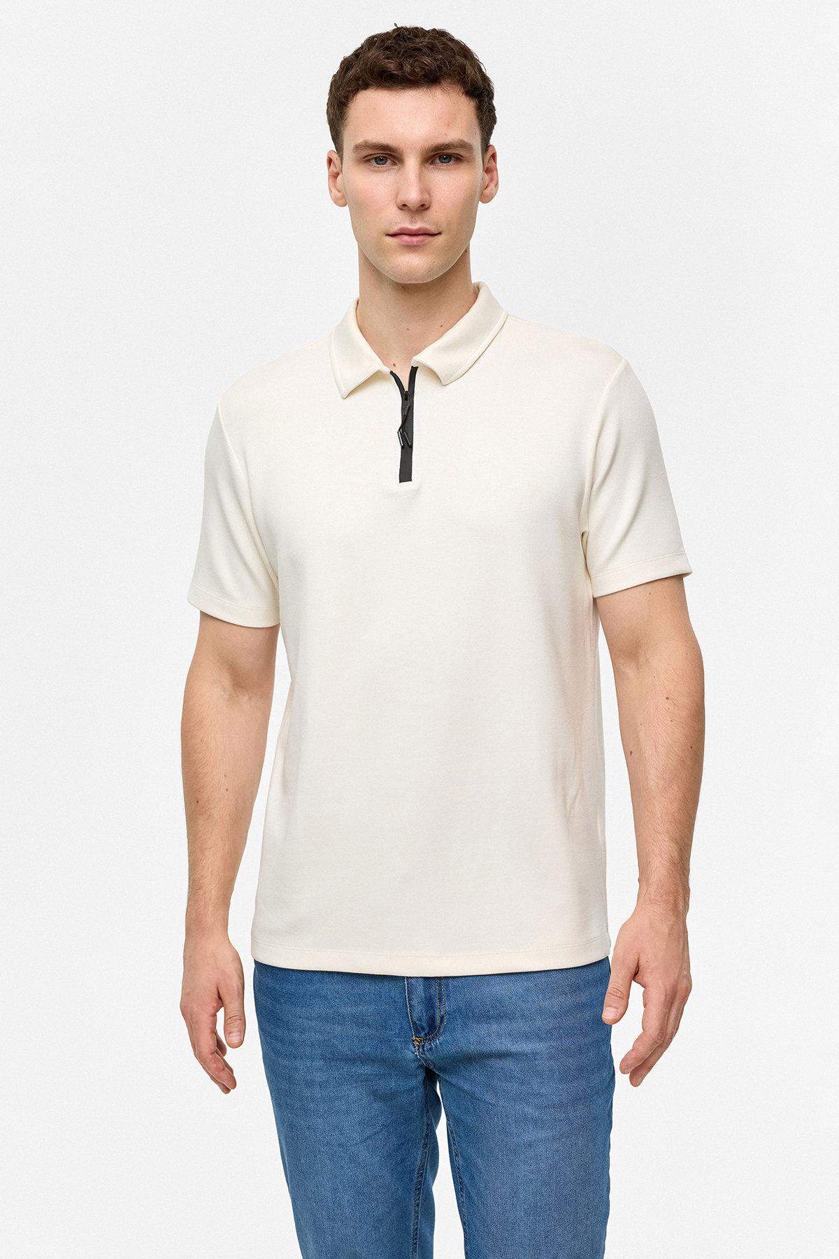 FERMUARLI POLO YAKA TSHIRT
