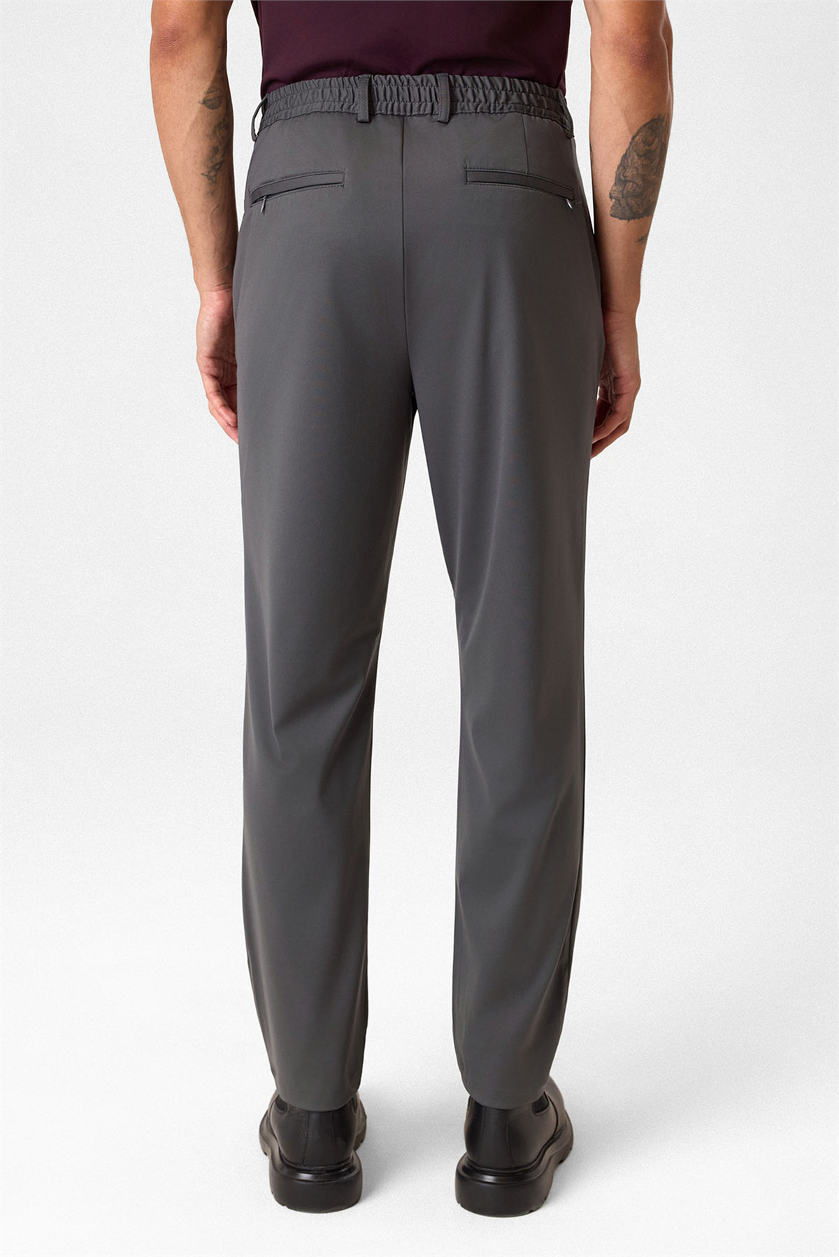 Gri Comfort Fit Jogger Pantolon