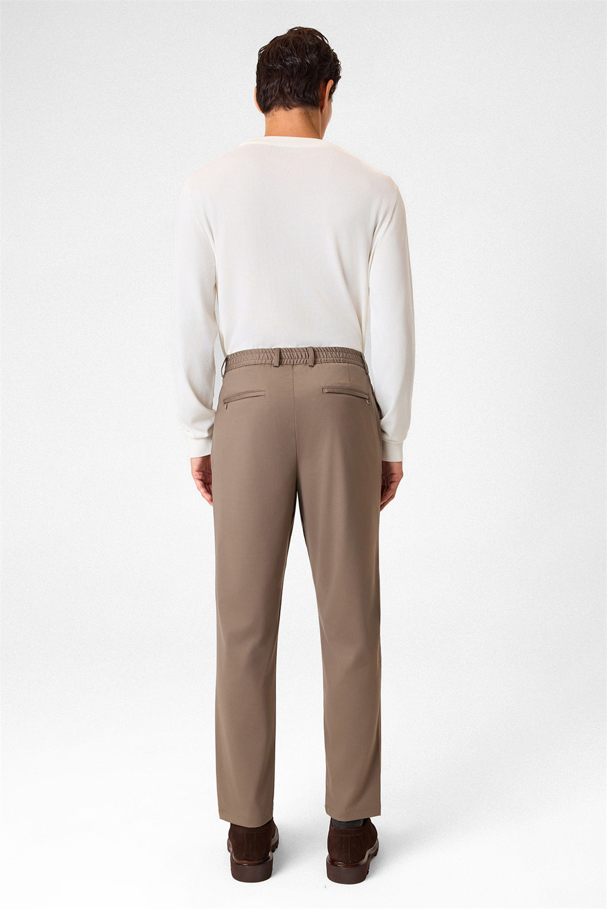 Kahve Comfort Fit Jogger Pantolon