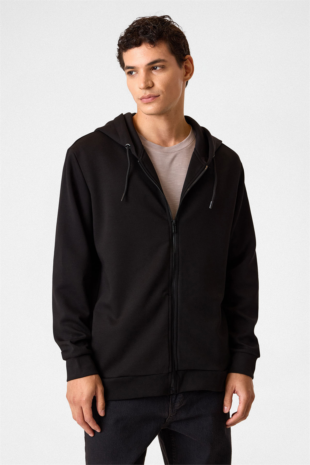 KAPŞONLU FERMUARLI SWEAT/HIRKA