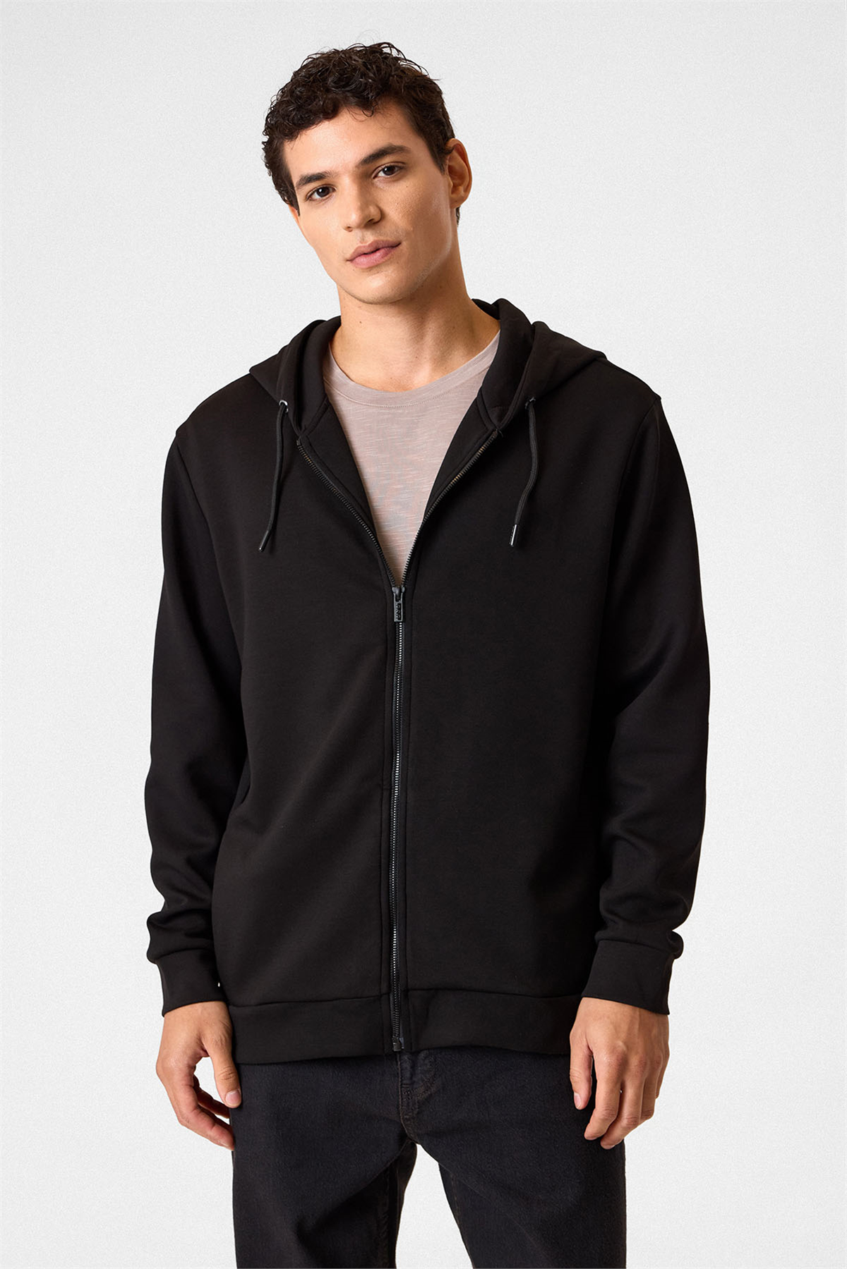 KAPŞONLU FERMUARLI SWEAT/HIRKA