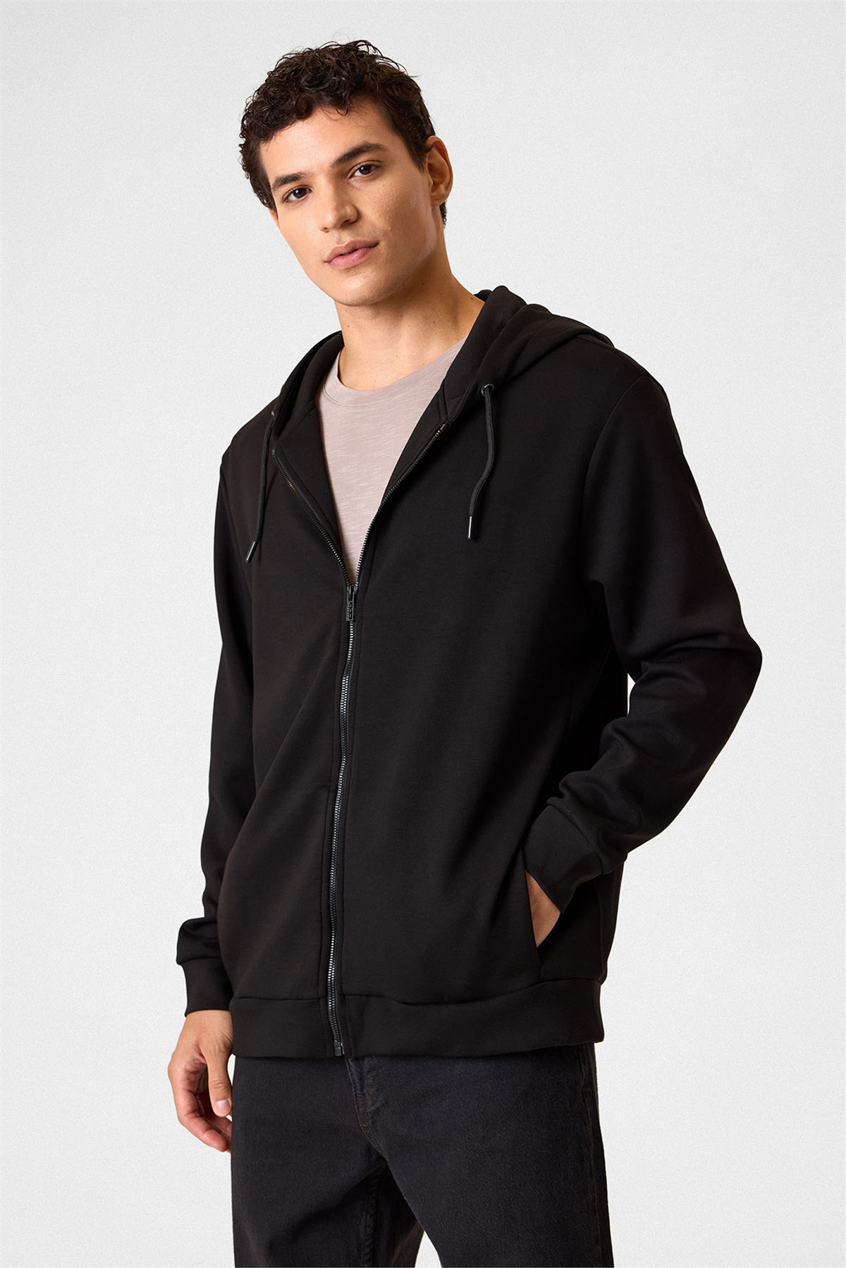 KAPŞONLU FERMUARLI SWEAT/HIRKA