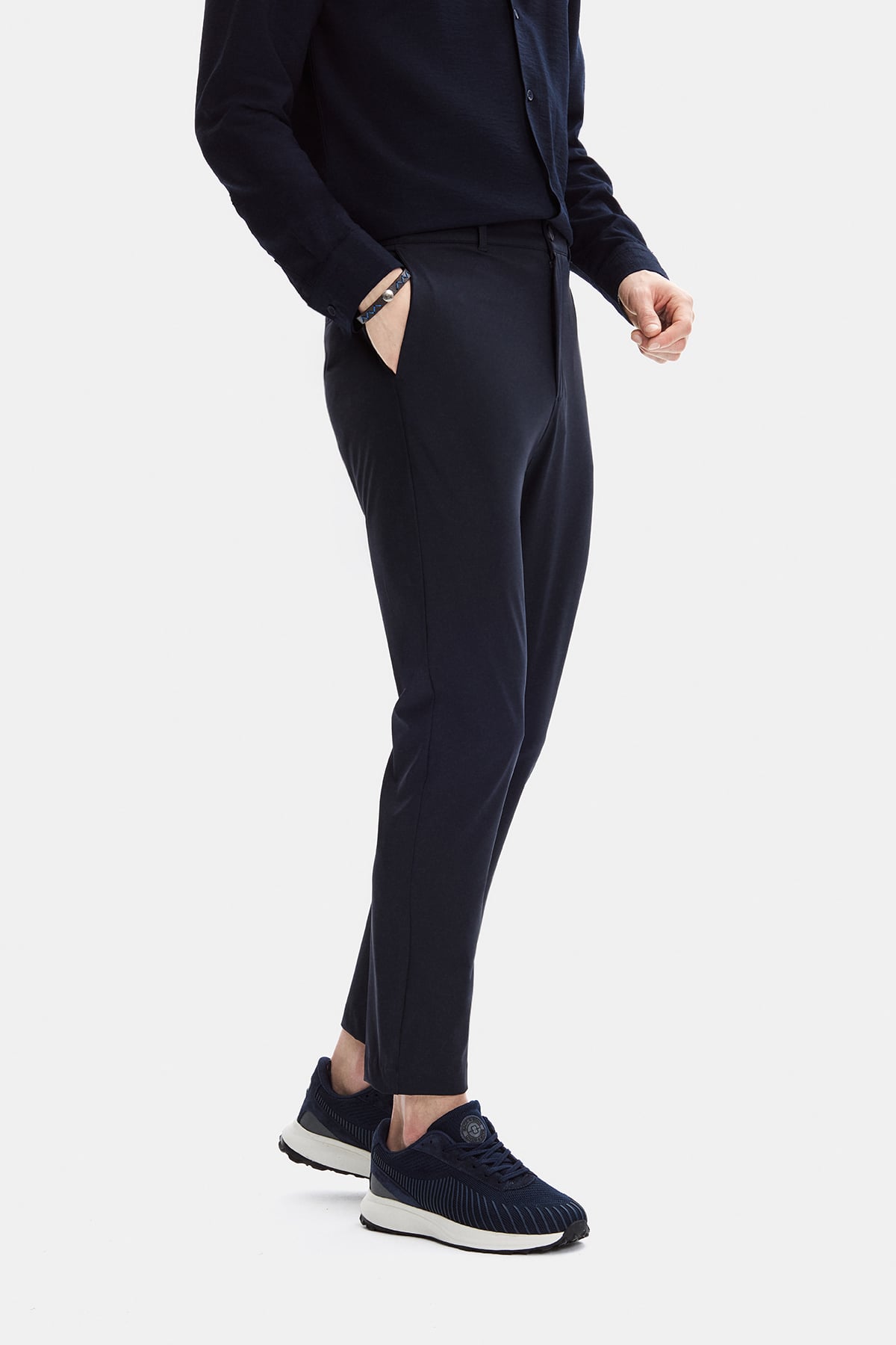 Lacivert Comfort Fit Jogger Pantolon