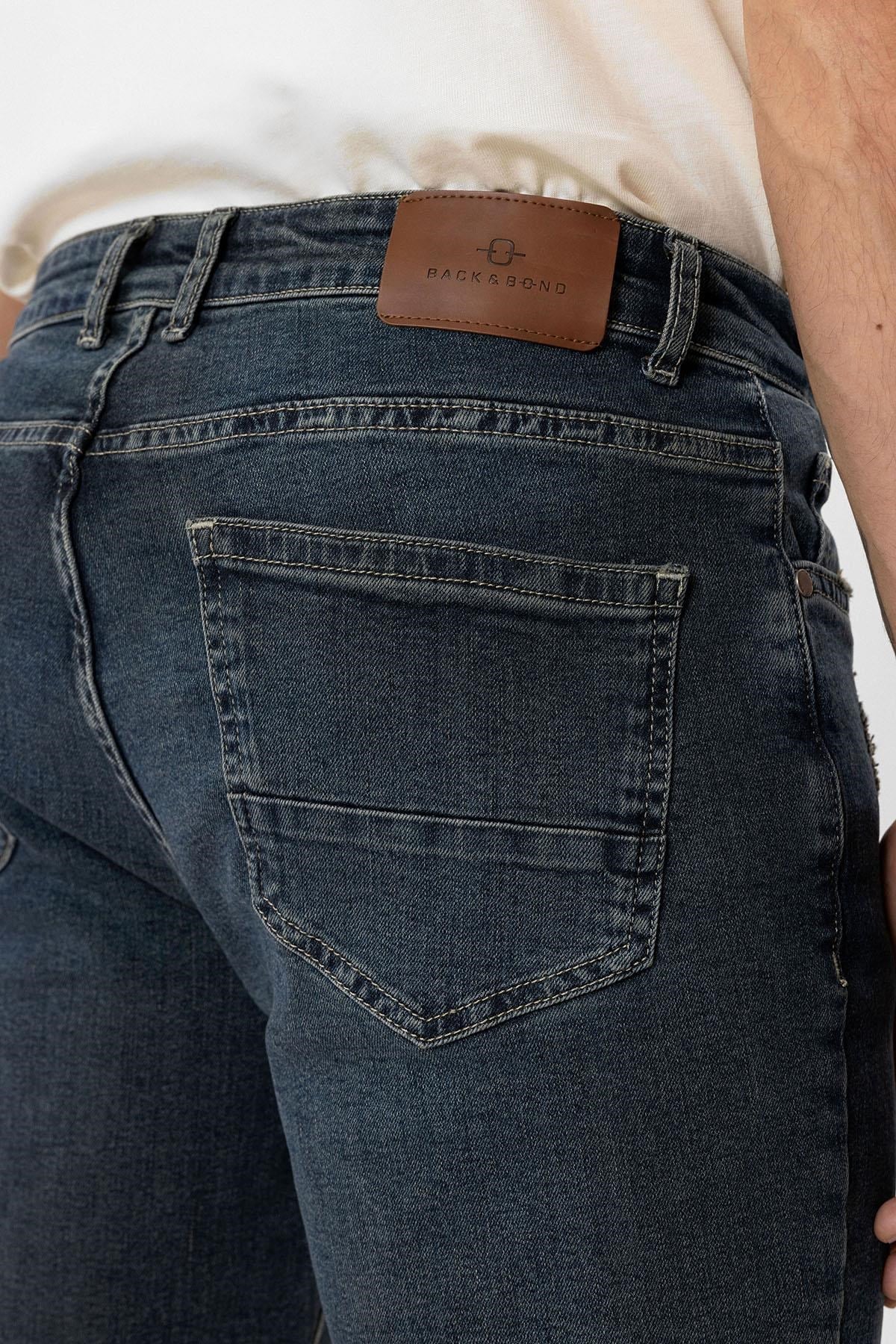 Lacivert Denim Pantolon