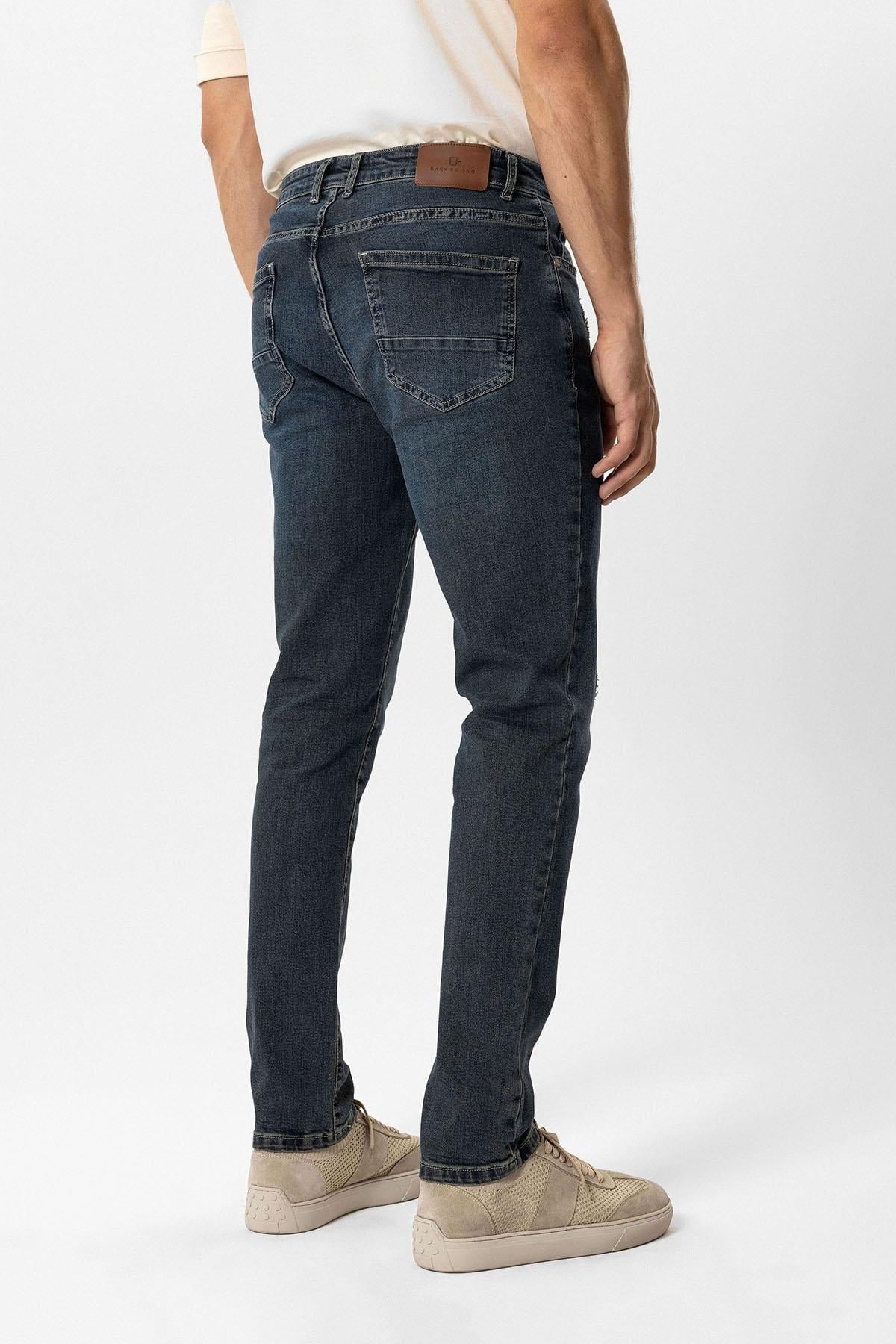 Lacivert Denim Pantolon