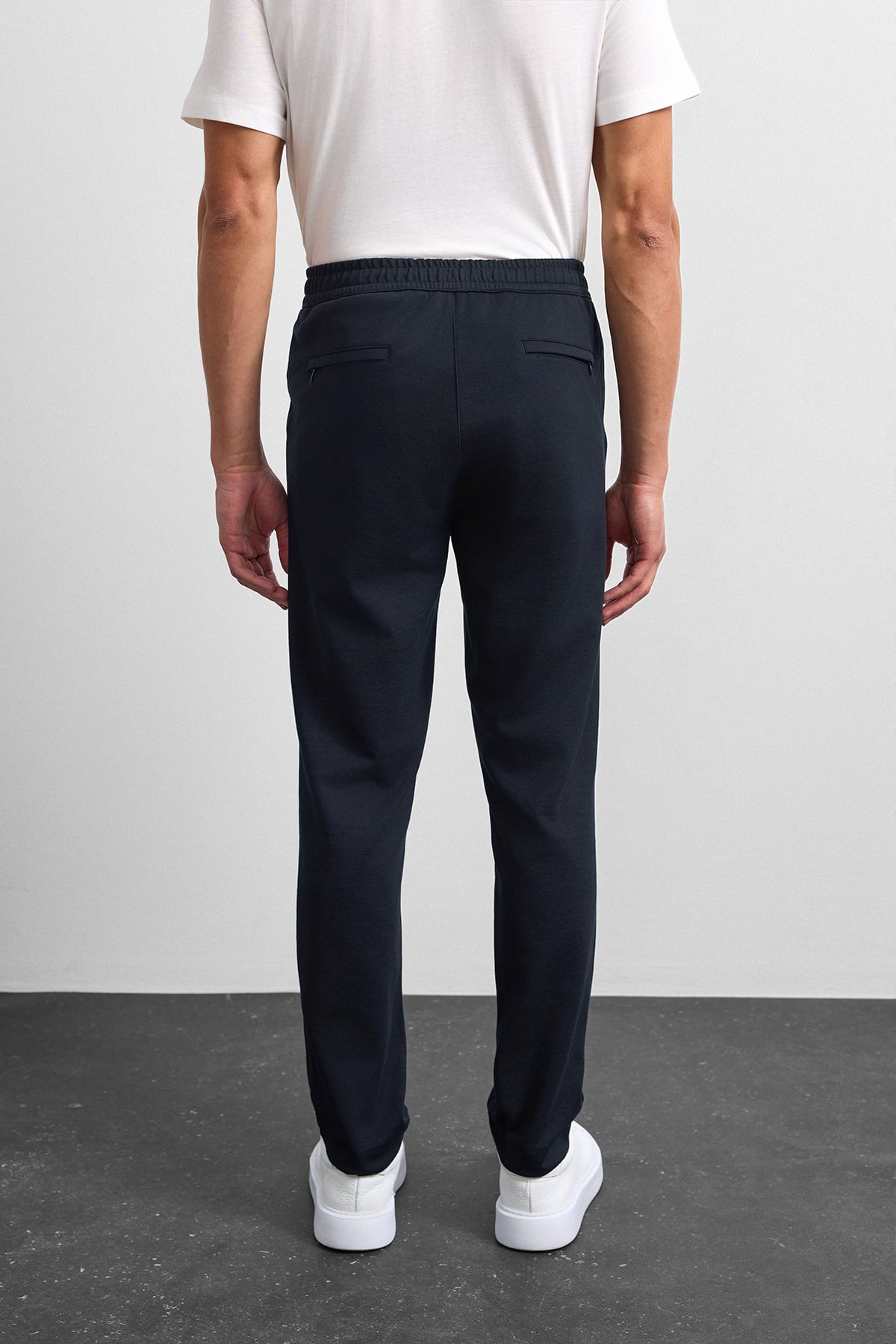 Lacivert Regular Fit Örme Pike Jogger Pantolon
