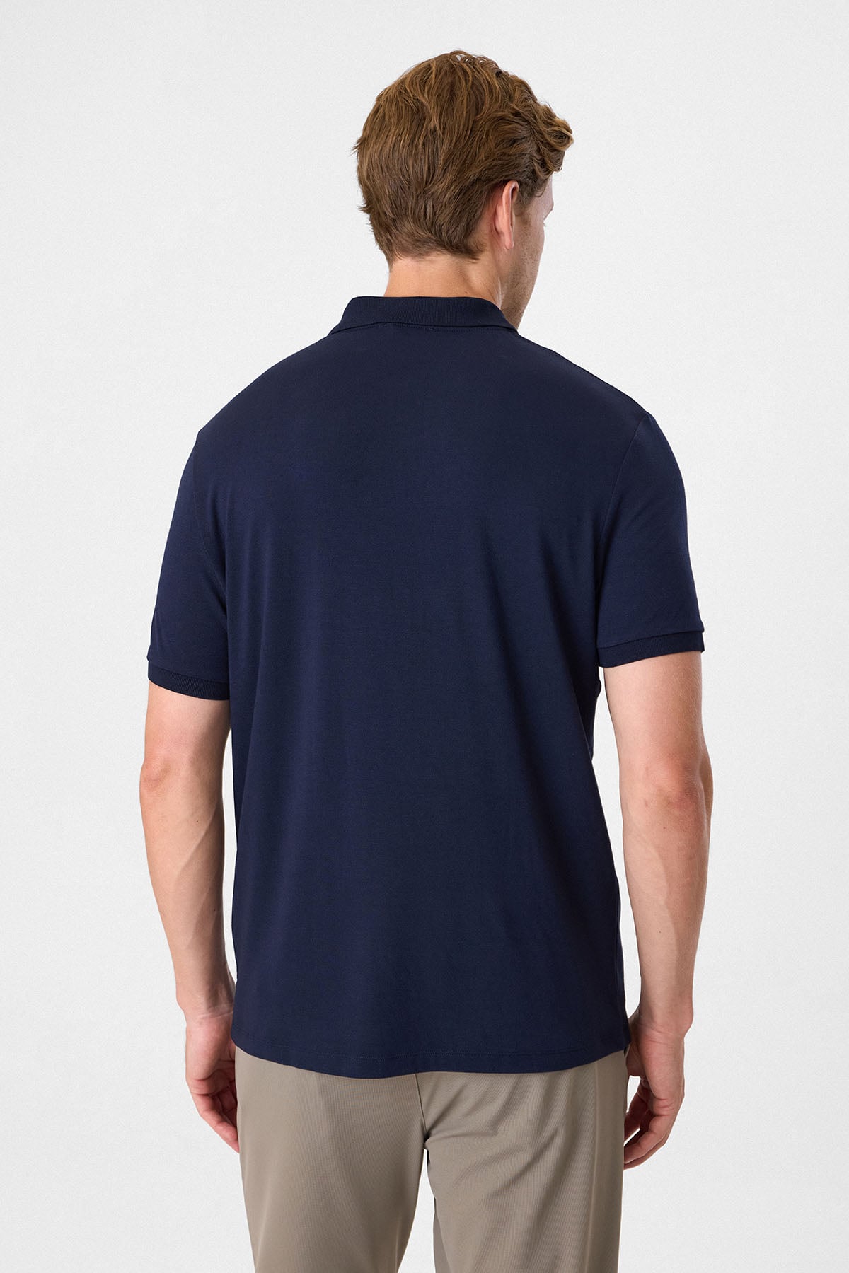 Lacivert Regular Fit Polo Yaka Tişört