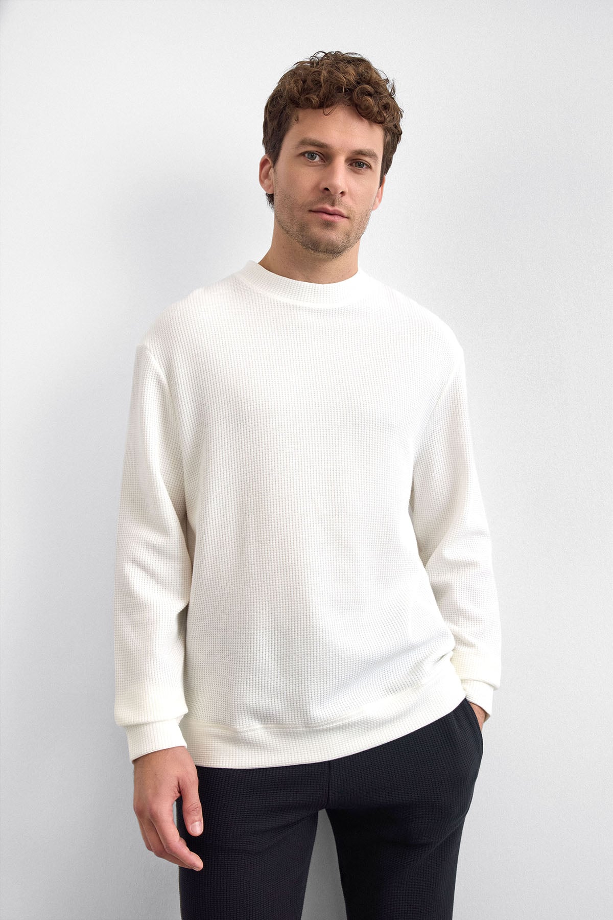 OVERSIZE BİSİKLET YAKA SWEAT