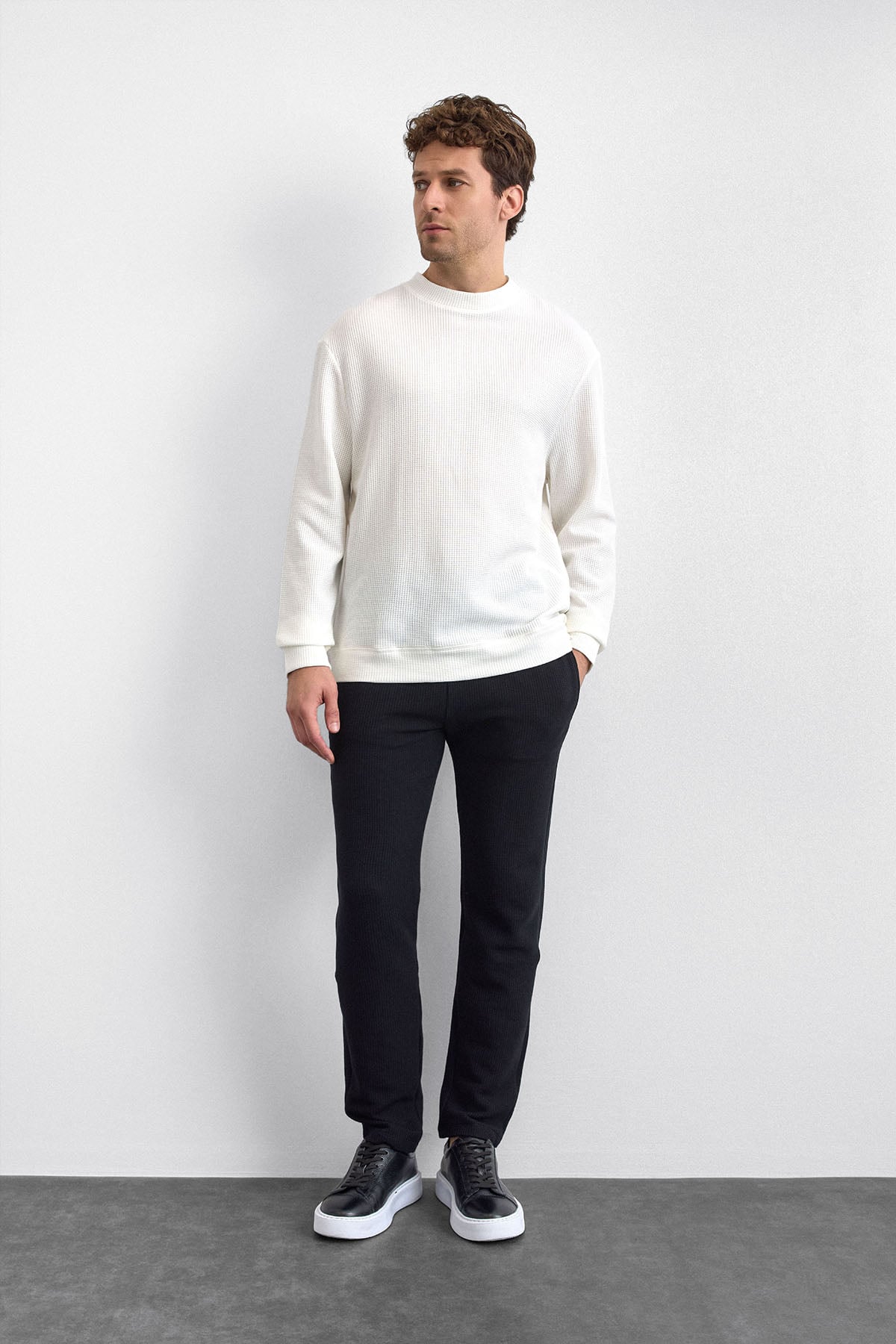 OVERSIZE BİSİKLET YAKA SWEAT