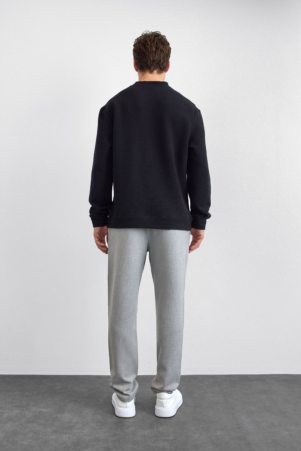 OVERSIZE BİSİKLET YAKA SWEAT