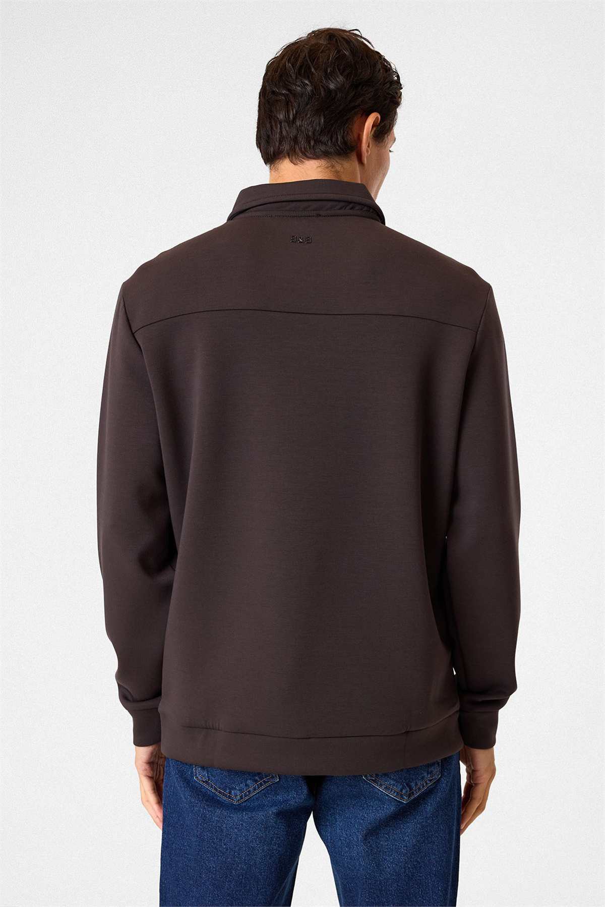 POLO YAKA YARIM FERMUARLI SWEAT