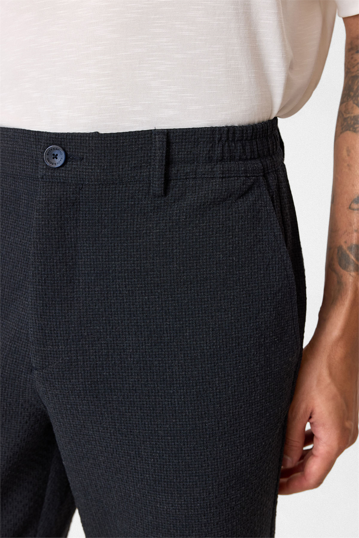 Rahat Bel Lacivert Jogger Pantolon