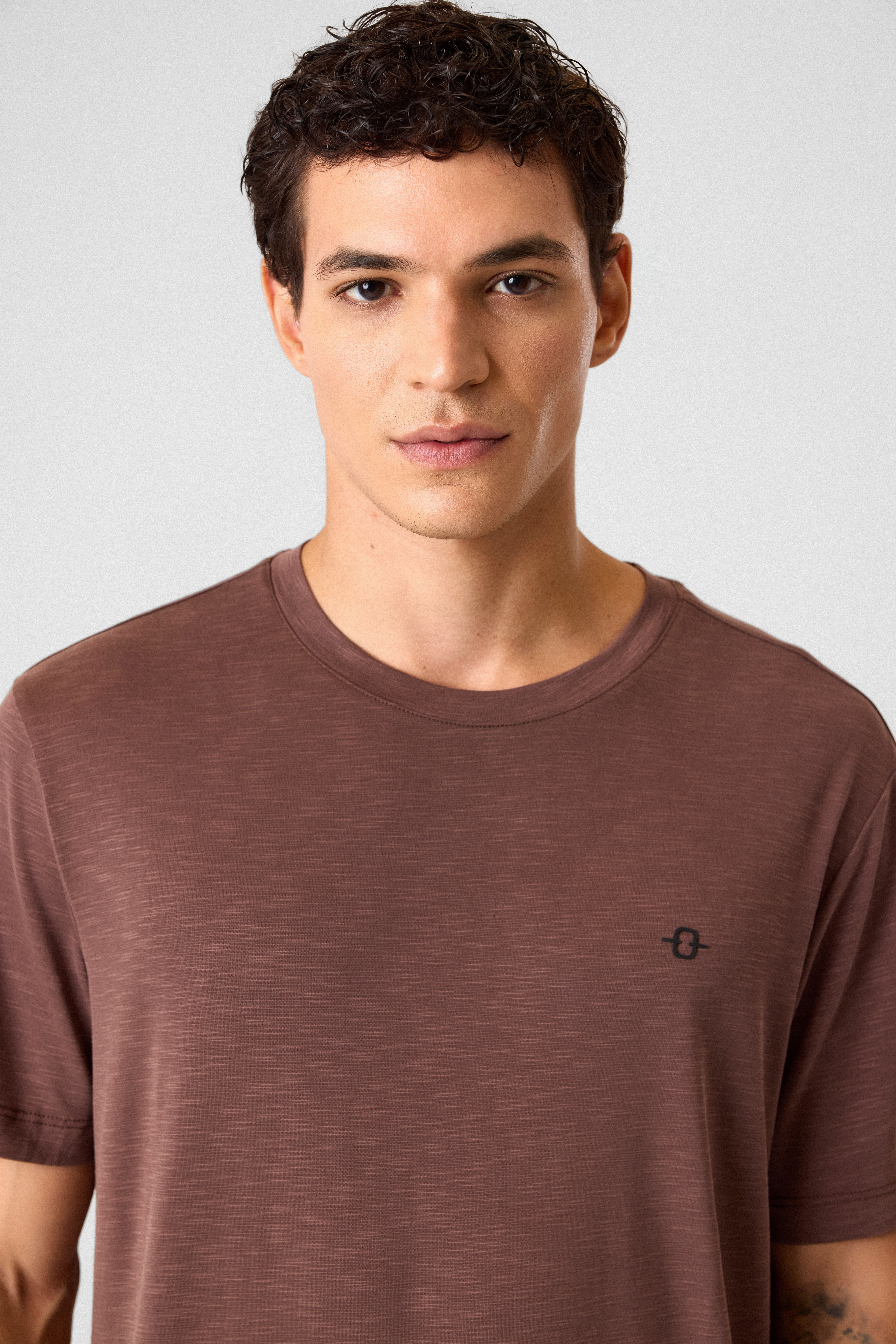 Regular Fit Basic Kahve Tişört