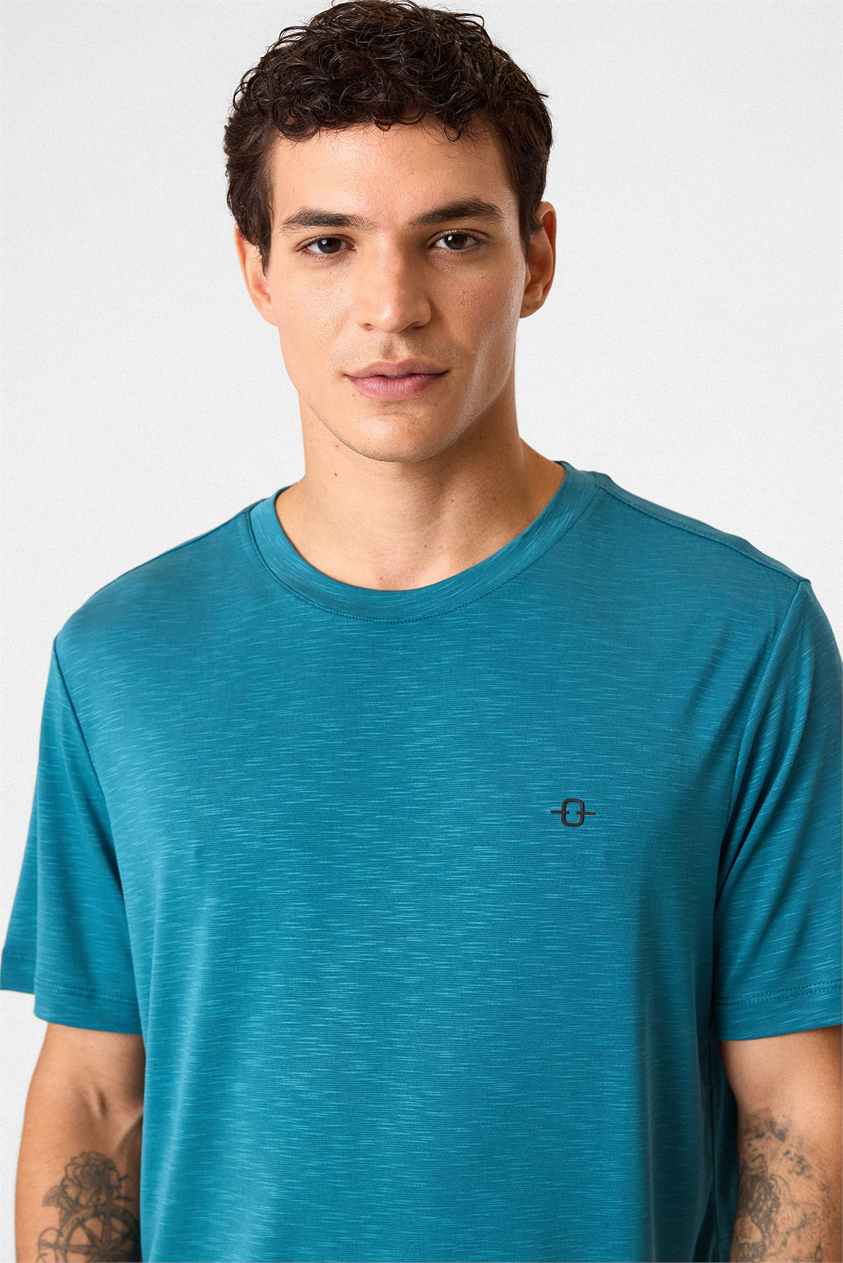 Regular Fit Basic Petrol Tişört