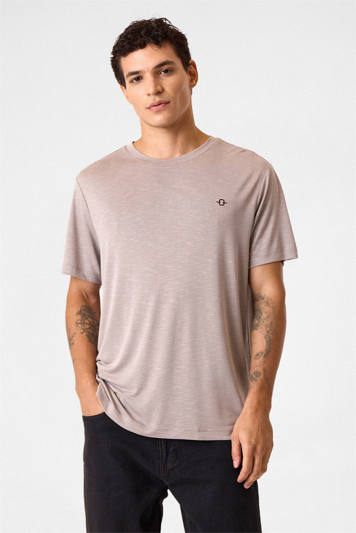 Regular Fit Basic Vizon Tişört