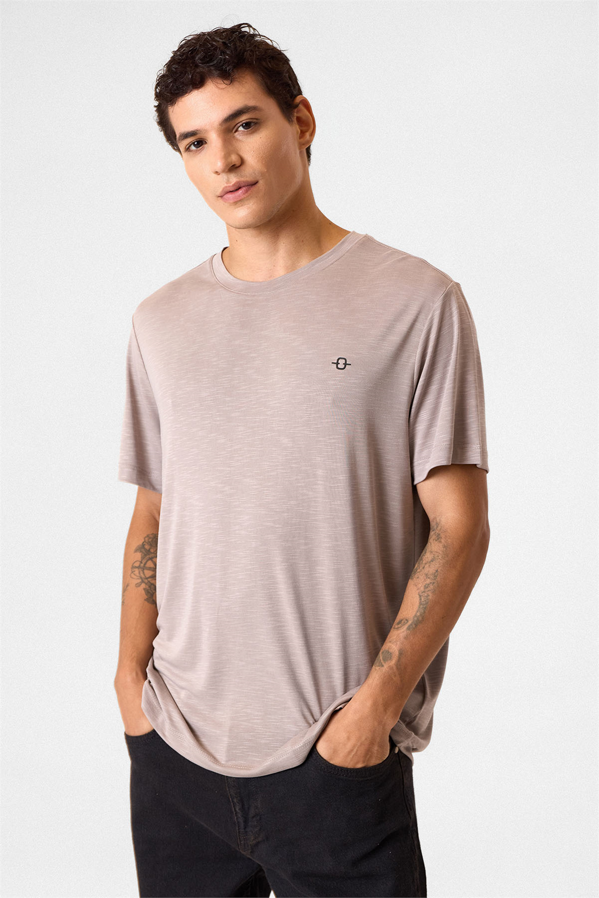 Regular Fit Basic Vizon Tişört