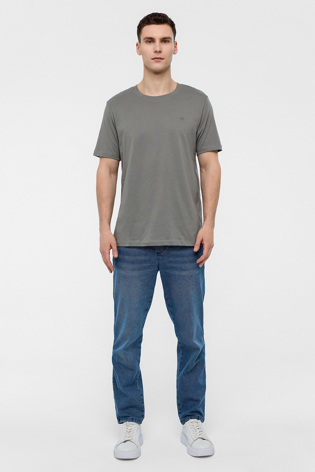 REGULAR FIT BİSİKLET YAKA BASİC TSHIRT