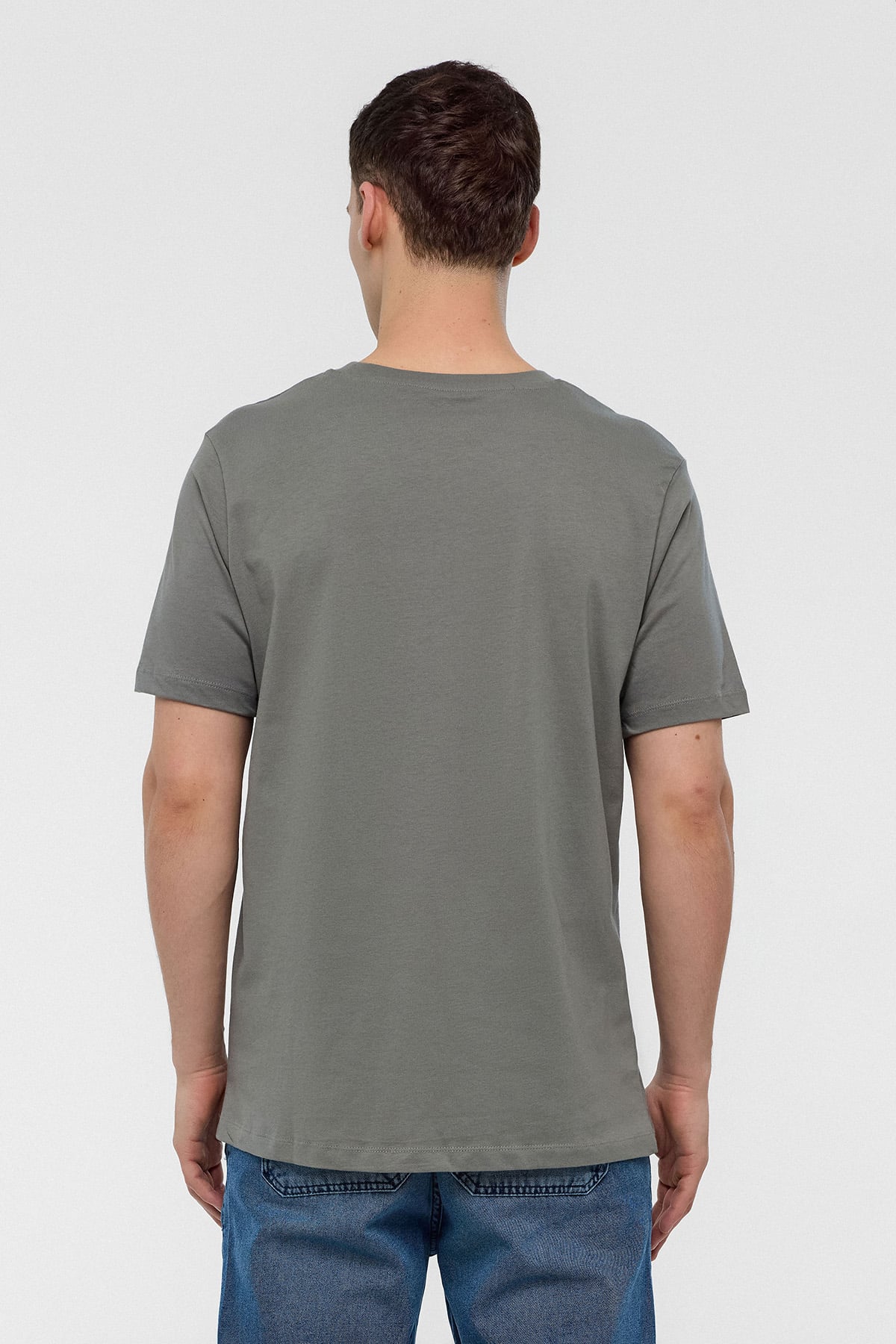 REGULAR FIT BİSİKLET YAKA BASİC TSHIRT