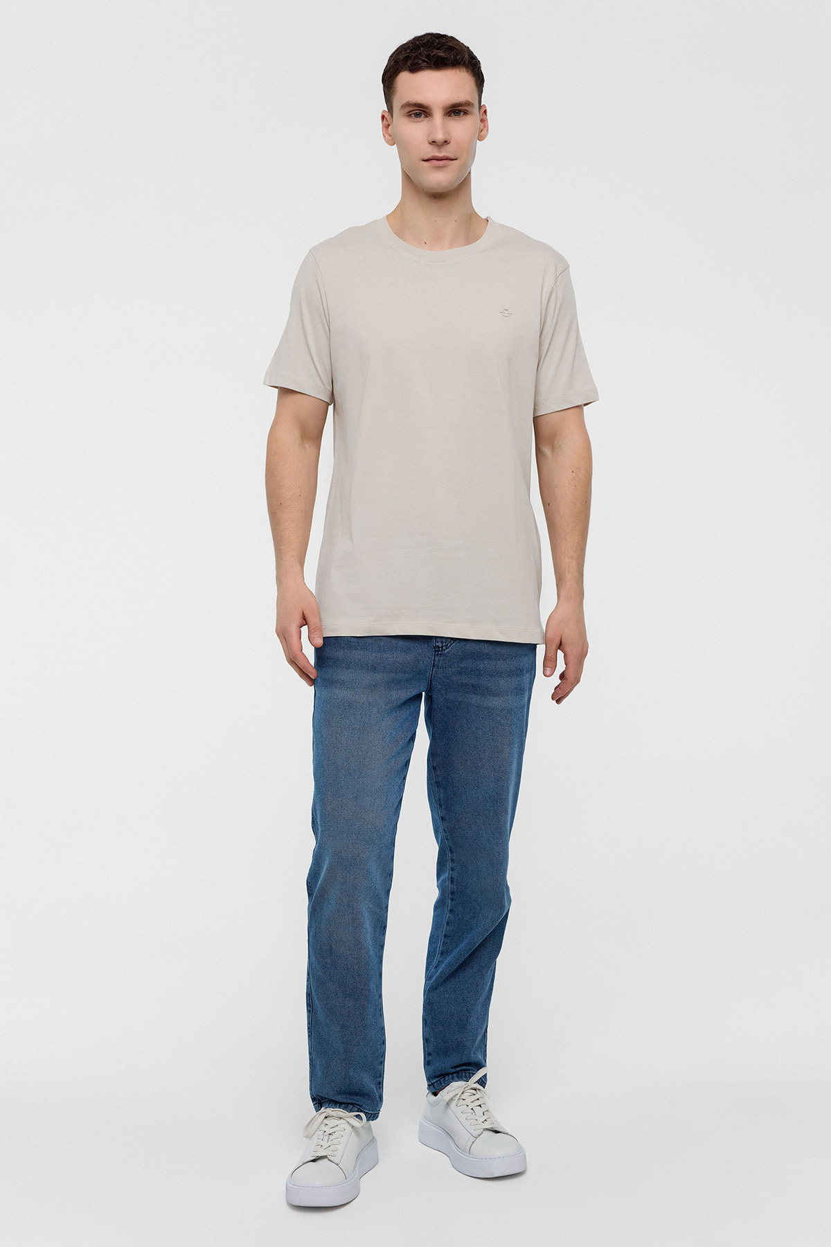 REGULAR FIT BİSİKLET YAKA BASİC TSHIRT