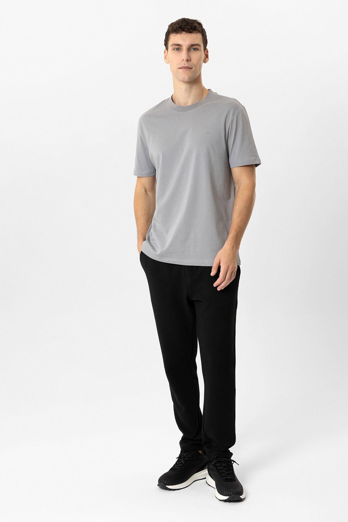 REGULAR FIT BİSİKLET YAKA BASIC TSHIRT