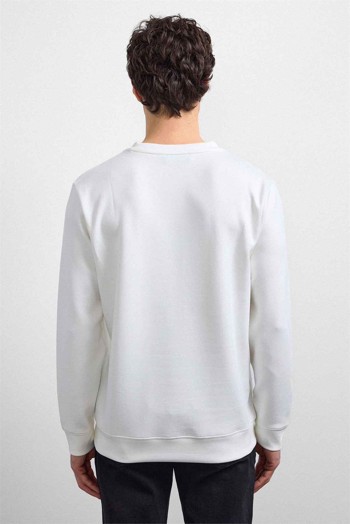 REGULAR FIT BİSİKLET YAKA SWEAT