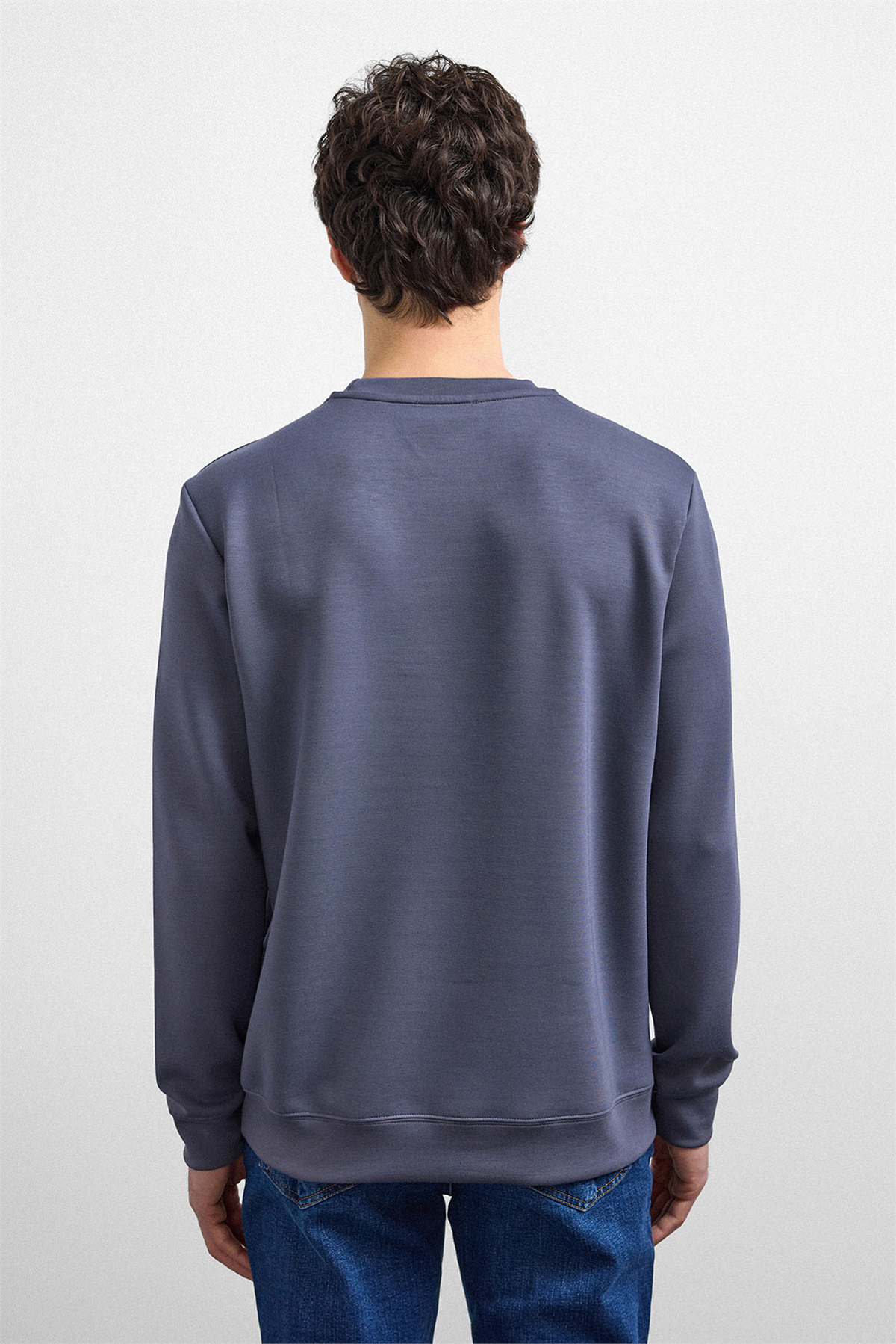 REGULAR FIT BİSİKLET YAKA SWEAT