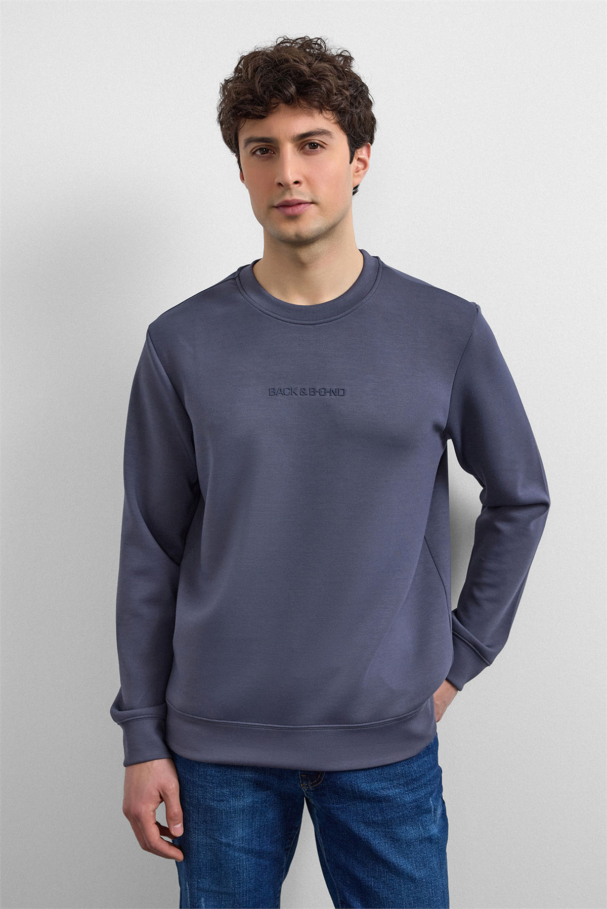 REGULAR FIT BİSİKLET YAKA SWEAT