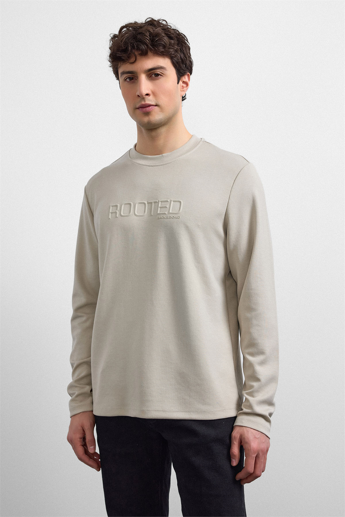 REGULAR FIT BİSİKLET YAKA SWEAT