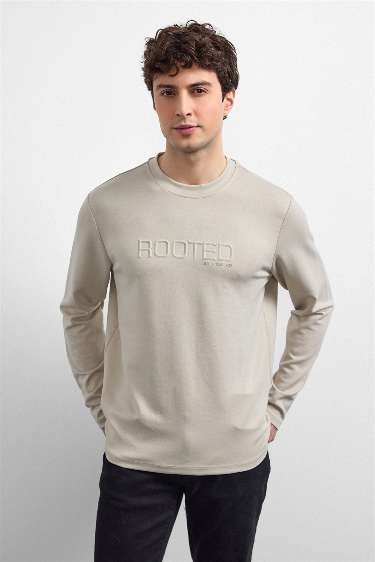 REGULAR FIT BİSİKLET YAKA SWEAT