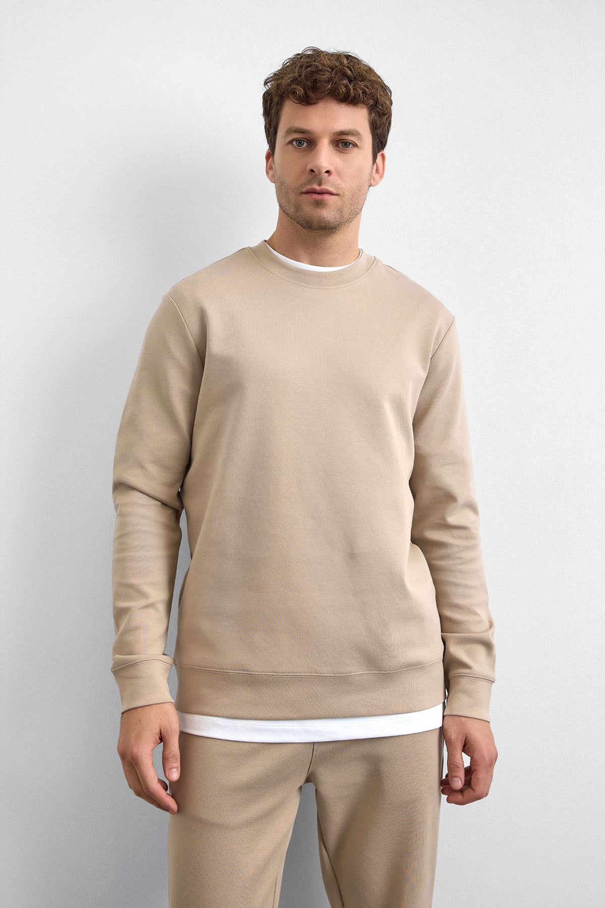REGULAR FIT BİSİKLET YAKA SWEAT