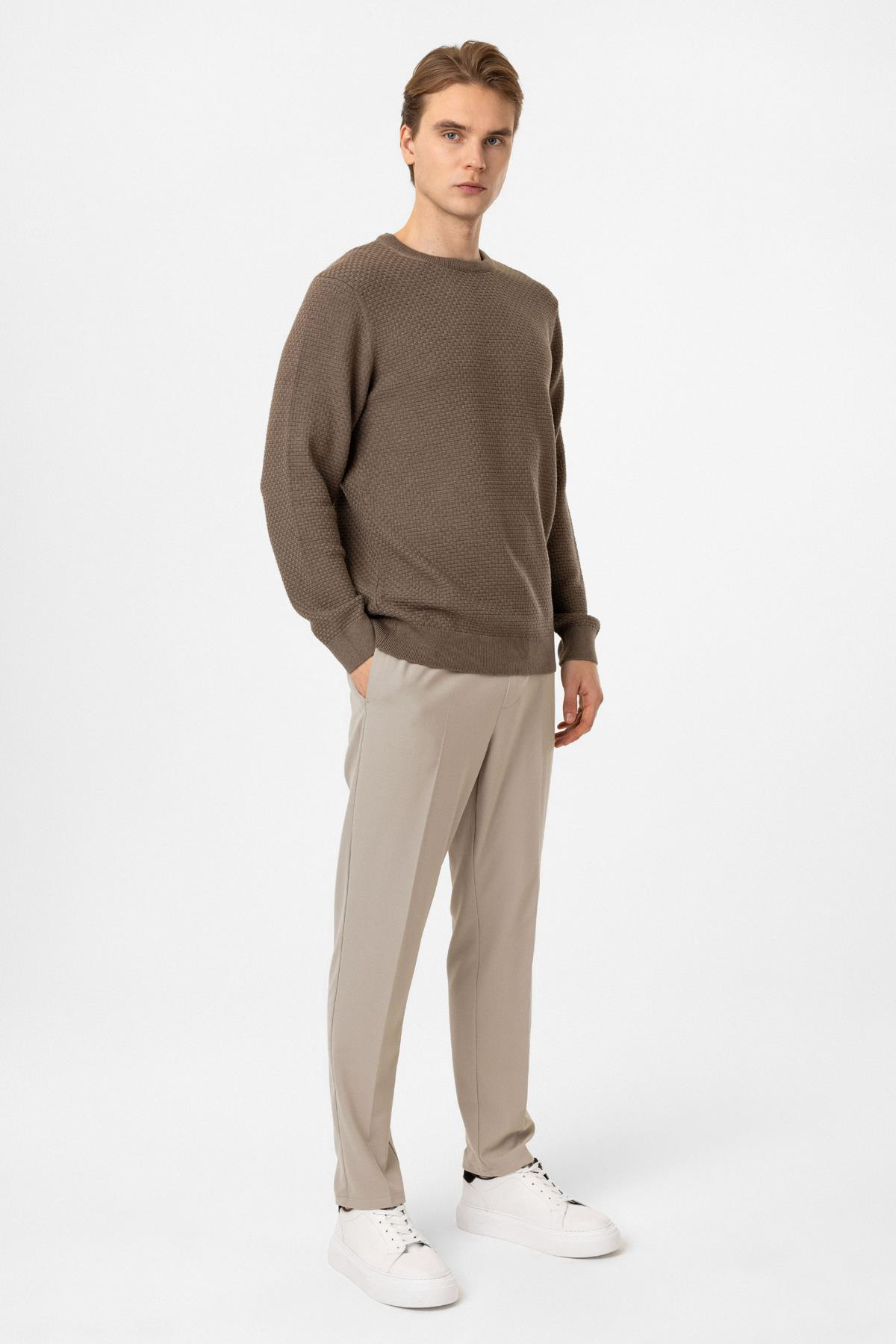 Regular Fit Bisiklet Yaka Triko Kazak
