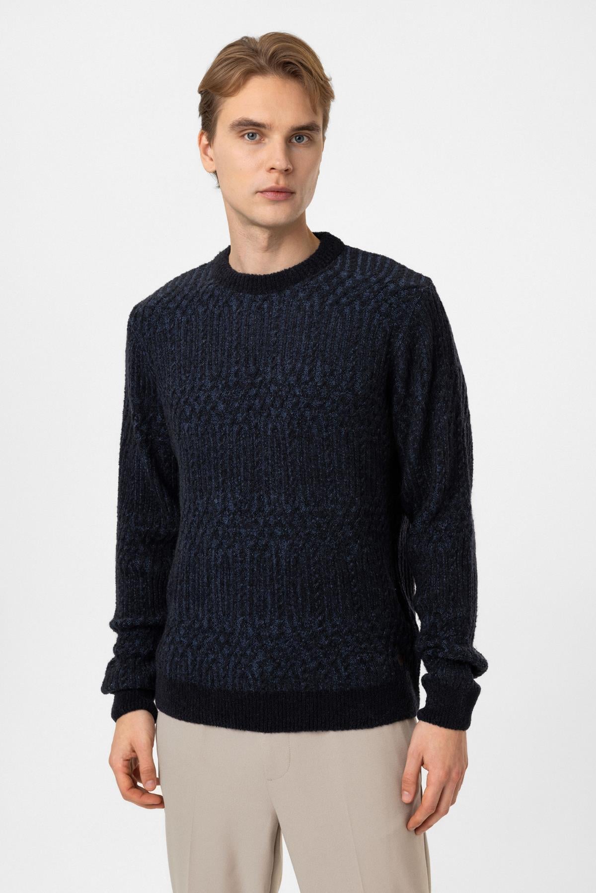 Regular Fit Bisiklet Yaka Triko Kazak