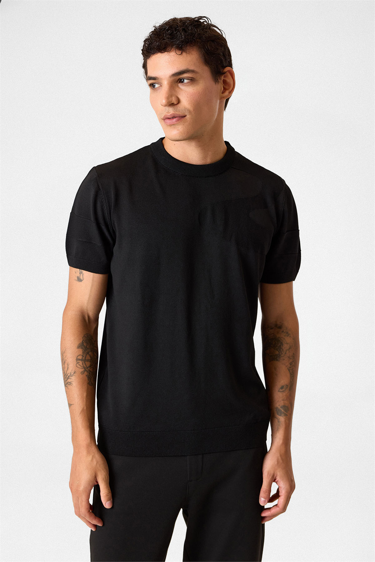 REGULAR FIT BİSİKLET YAKA TRIKO TSHIRT
