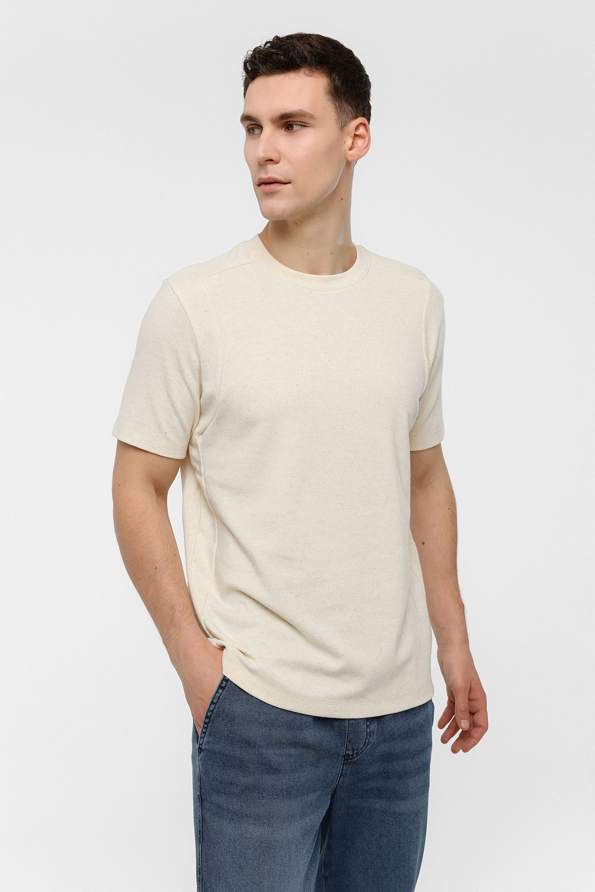 REGULAR FIT BİSİKLET YAKA TSHIRT