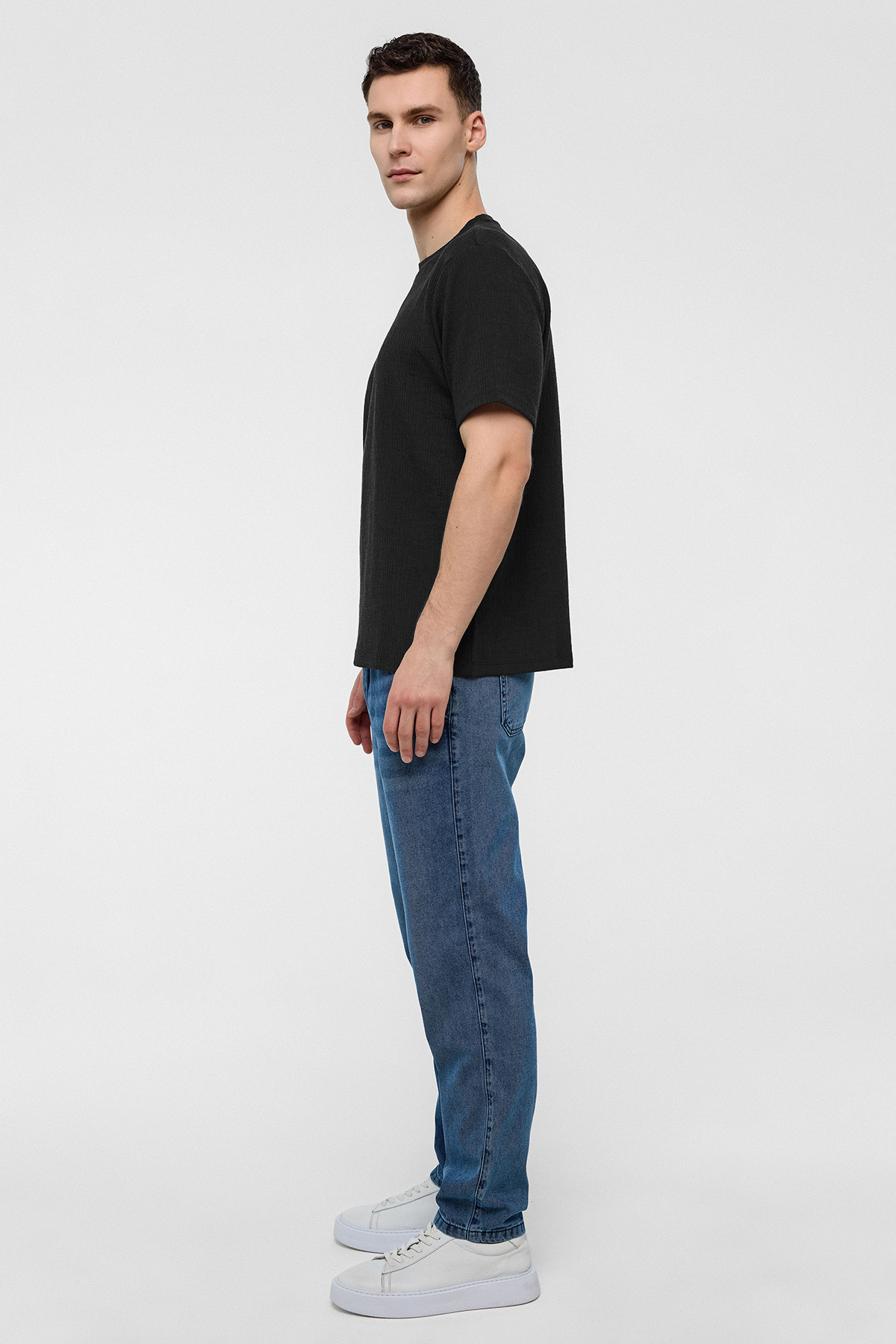 REGULAR FIT BİSİKLET YAKA TSHIRT