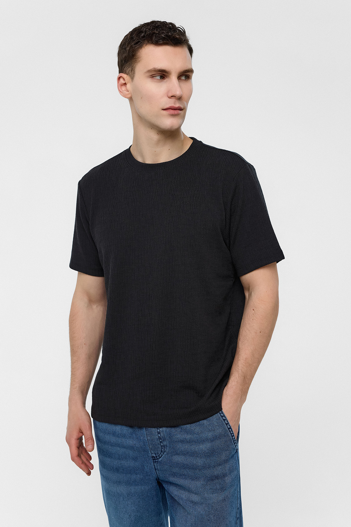 REGULAR FIT BİSİKLET YAKA TSHIRT