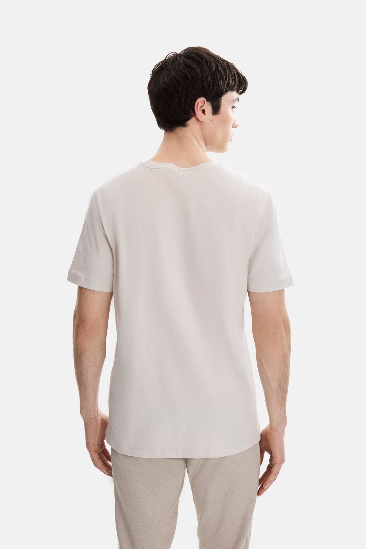 REGULAR FIT BİSİKLET YAKA TSHIRT