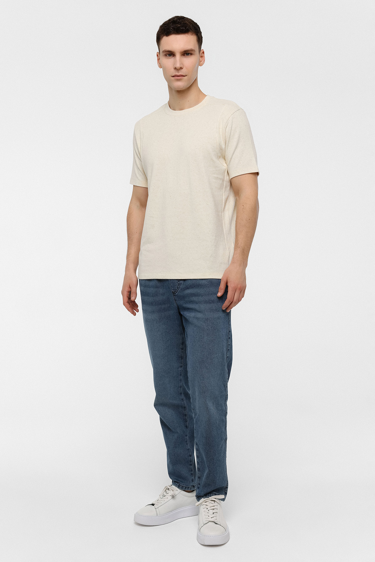 REGULAR FIT BİSİKLET YAKA TSHIRT
