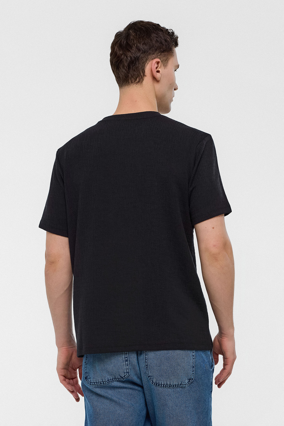 REGULAR FIT BİSİKLET YAKA TSHIRT