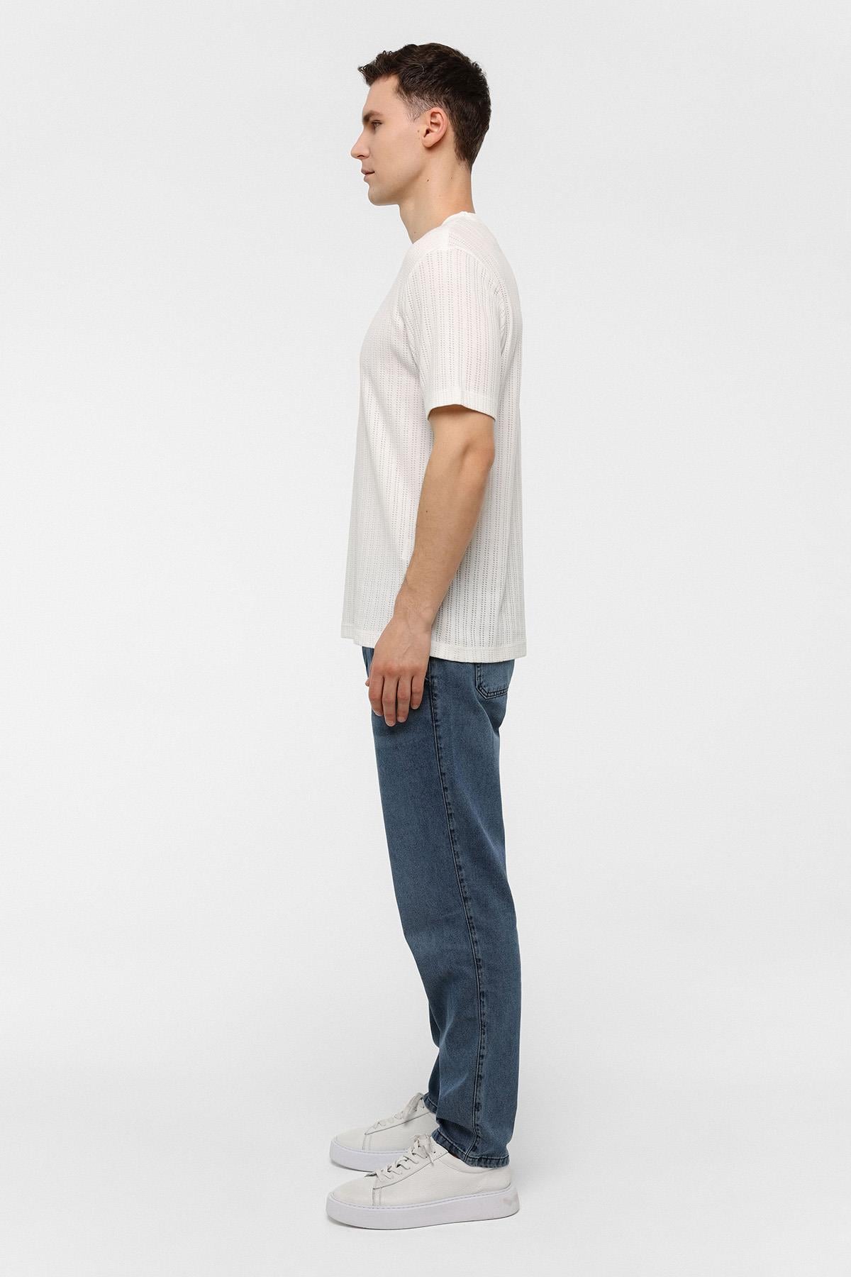 REGULAR FIT BİSİKLET YAKA TSHIRT