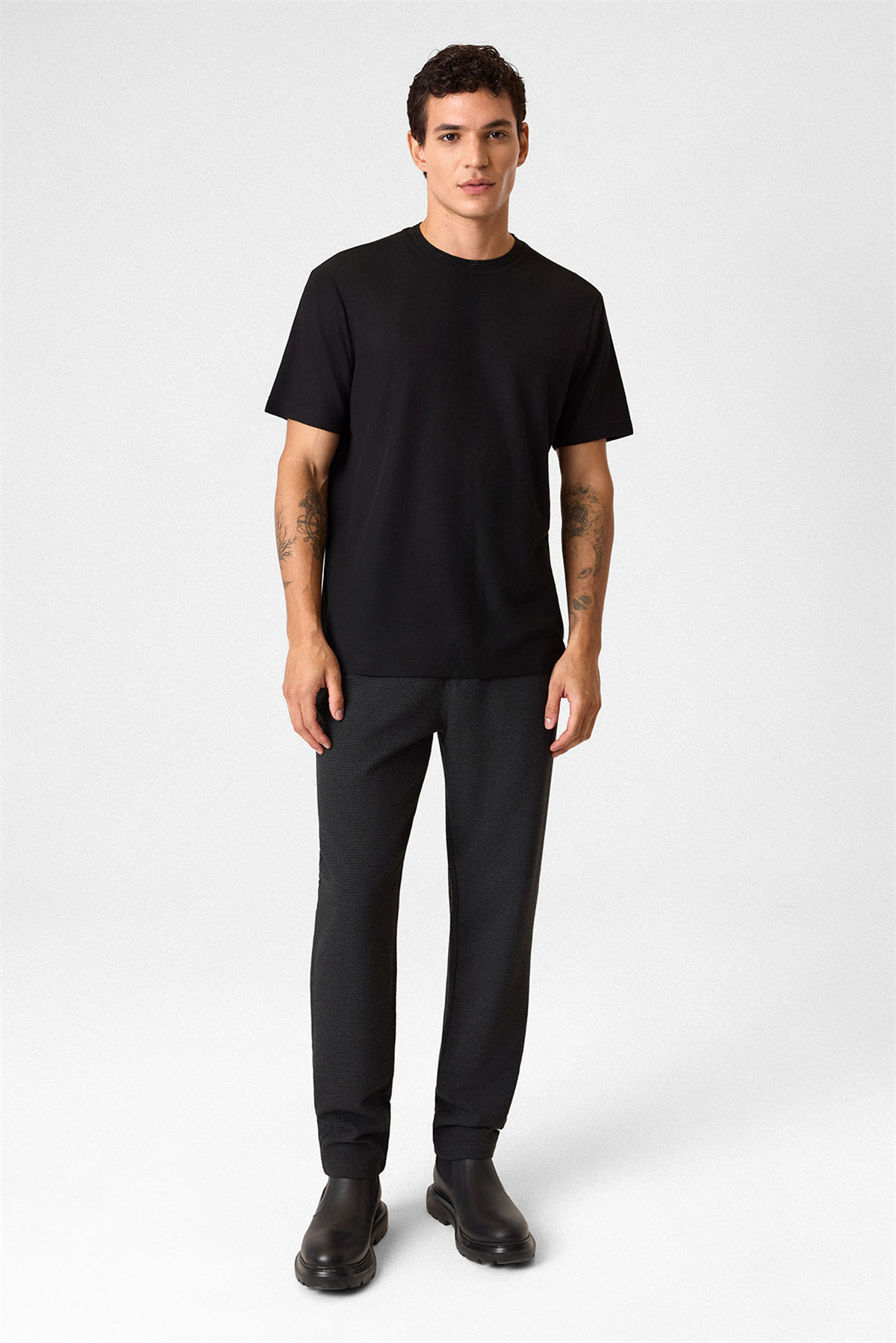 REGULAR FIT BISIKLET YAKA TSHIRT