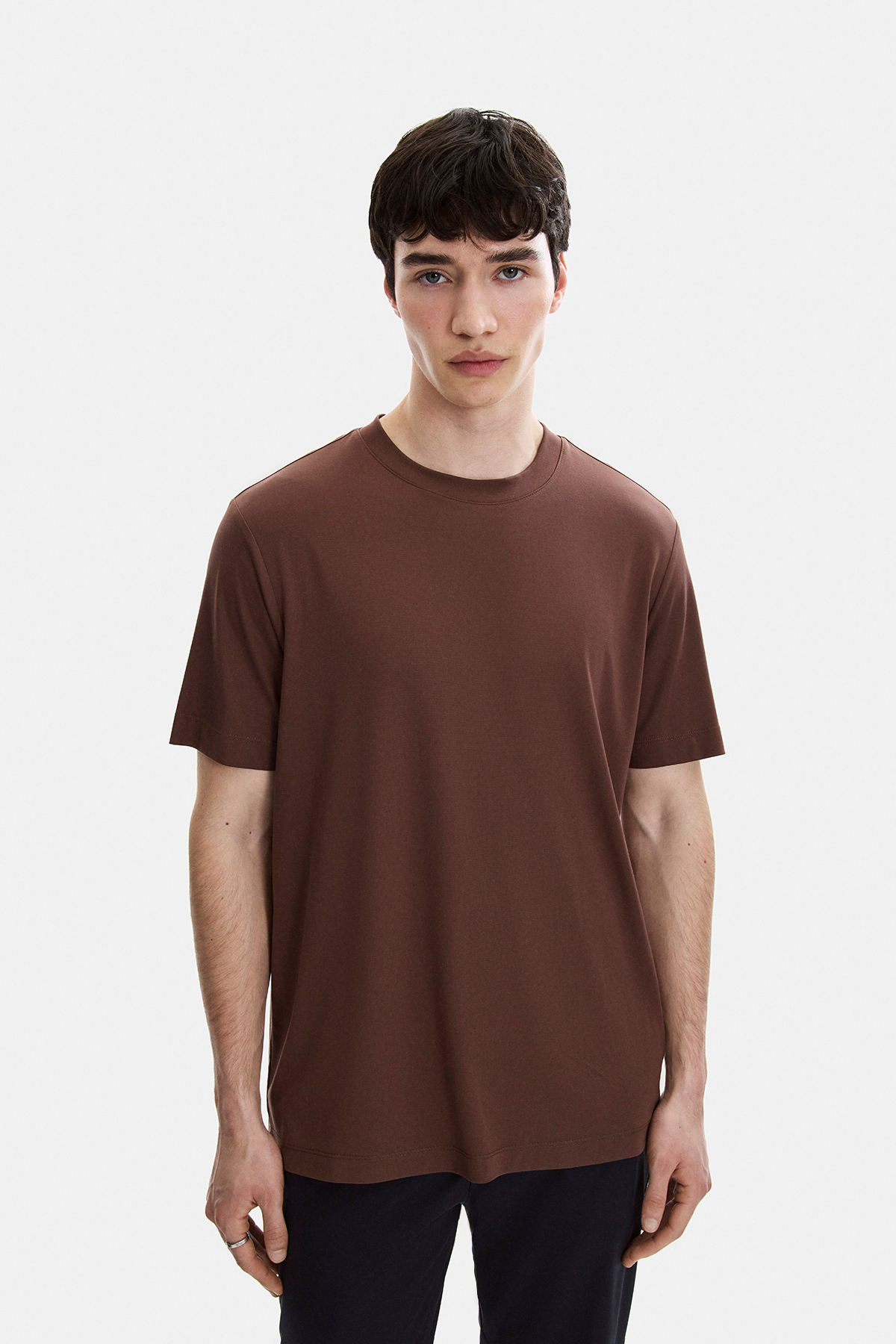 REGULAR FIT BİSİKLET YAKA TSHIRT