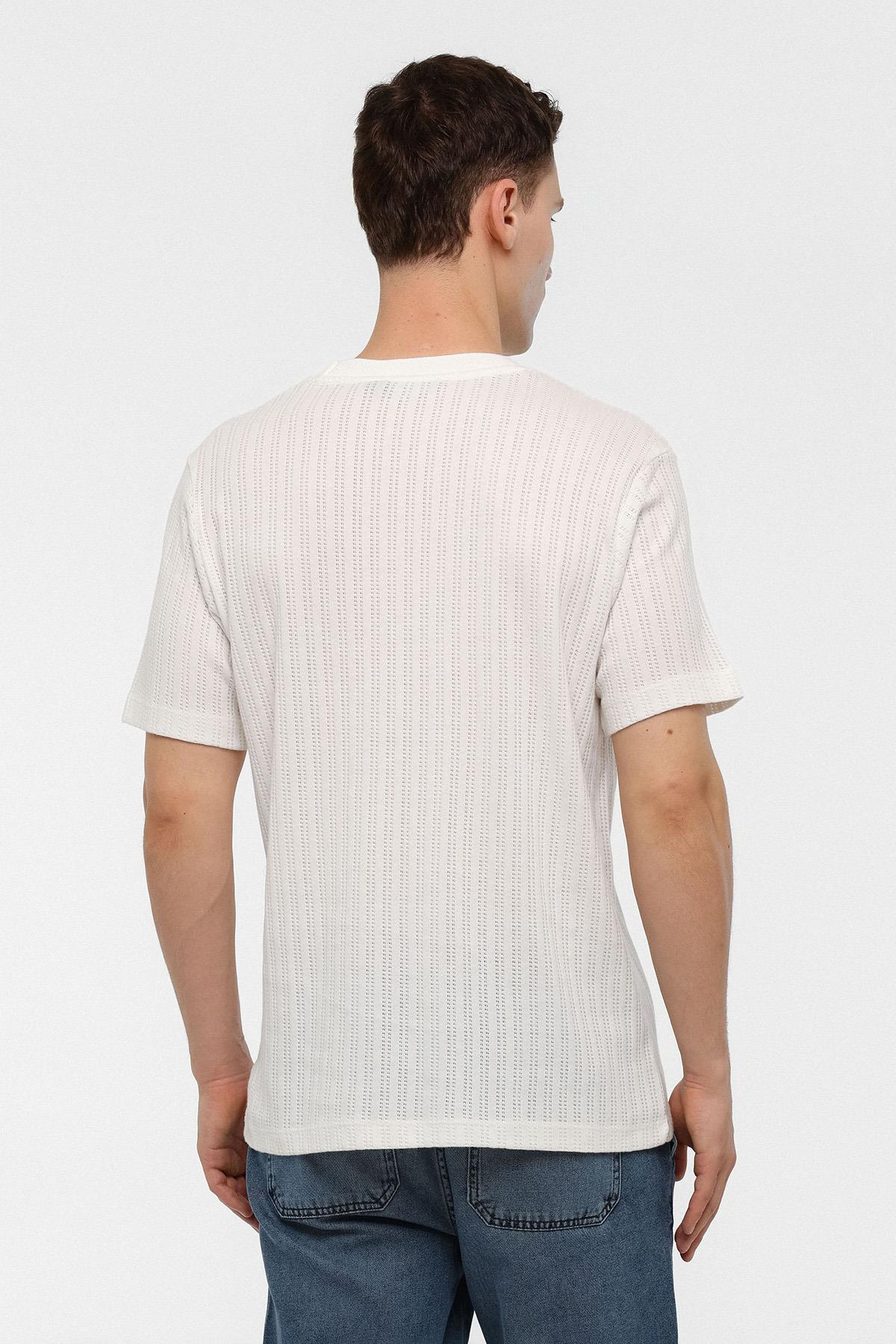REGULAR FIT BİSİKLET YAKA TSHIRT